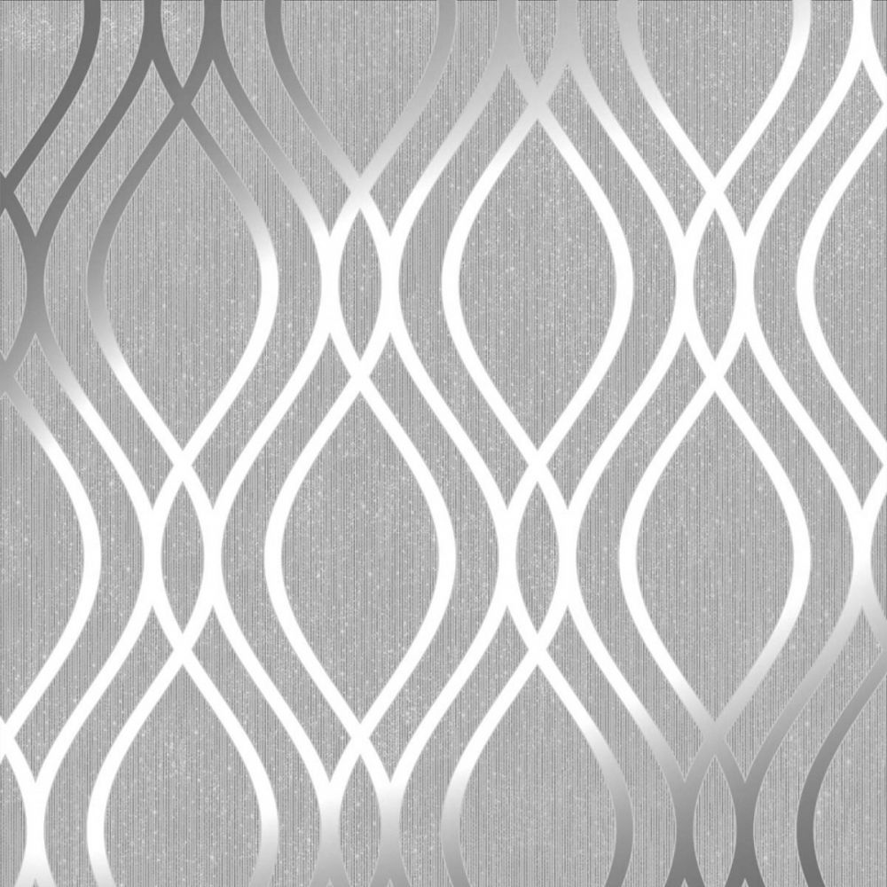 Onde argento grigio geometriche, 1000x1000 HD, iMac