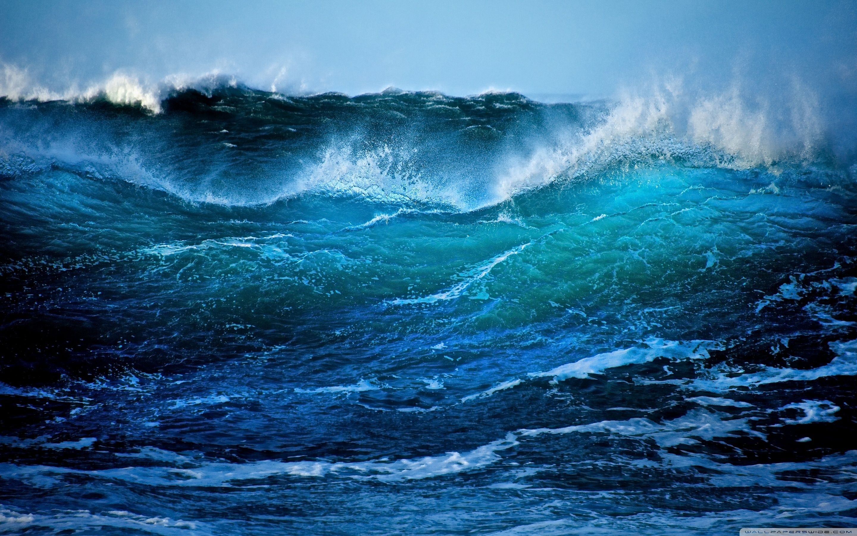 Onde oceaniche blu intense, 2880x1800 2K, PC