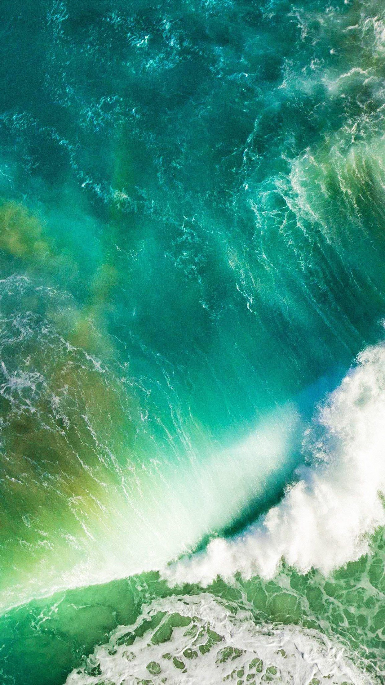 Onde oceano verde smeraldo, 1242x2208 Full HD Verticale, iPhone