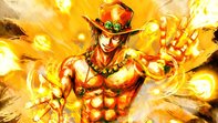 Portgas D. Ace fiamme dorate, 3840x2160 4K, Desktop 4K