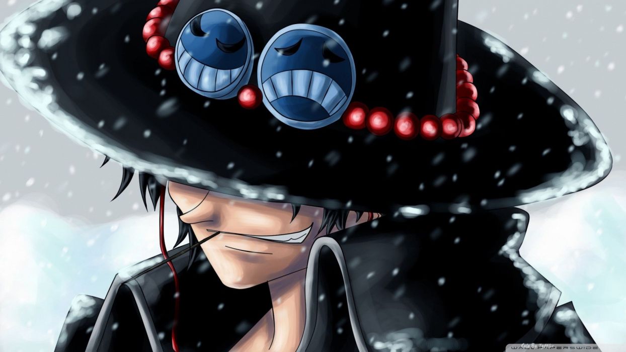 Portgas D. Ace cappello nero, 1244x700 HD, Laptop