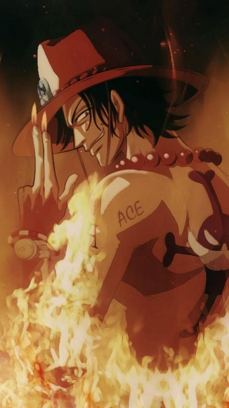 Portgas D. Ace tra fiamme, 750x1334 Verticale, Mobile