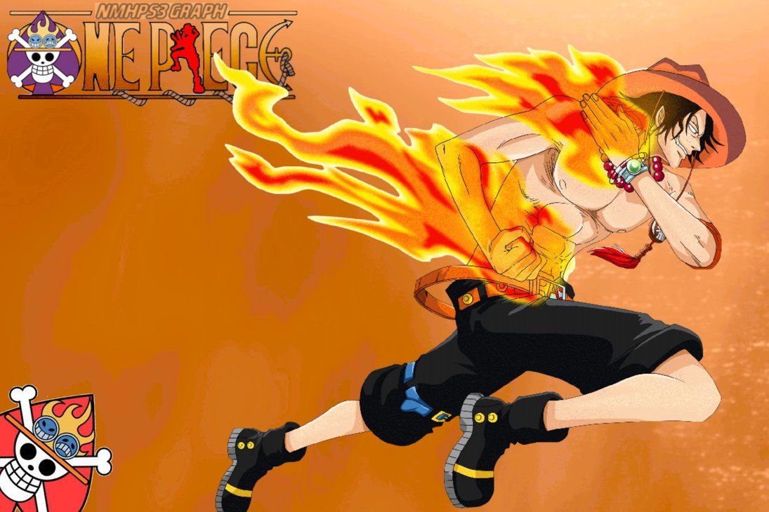 Ace One Piece fuoco fiamme, 1095x730 HD, iMac