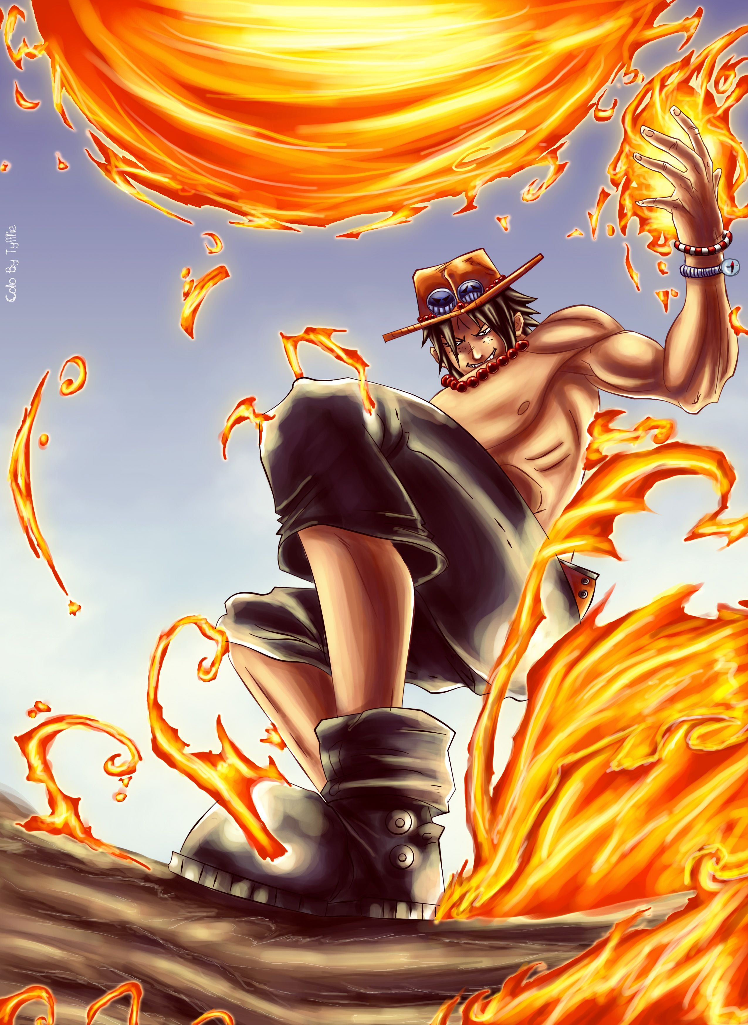 Portgas D. Ace fuoco, 2550x3492 Full HD Verticale, iPhone
