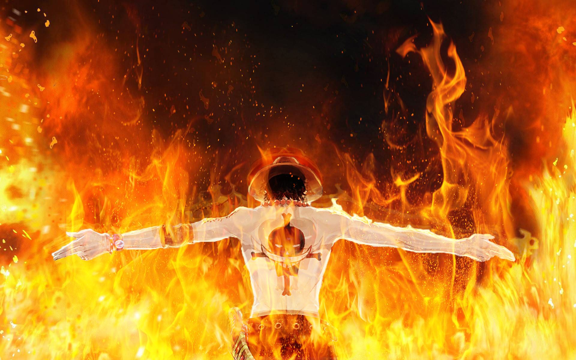 Portgas D. Ace tra fiamme, 1920x1200 Full HD+, PC Desktop