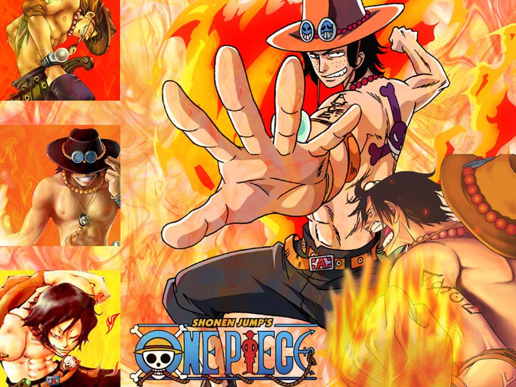 Portgas D. Ace, One Piece, 1024x768 HD, PC
