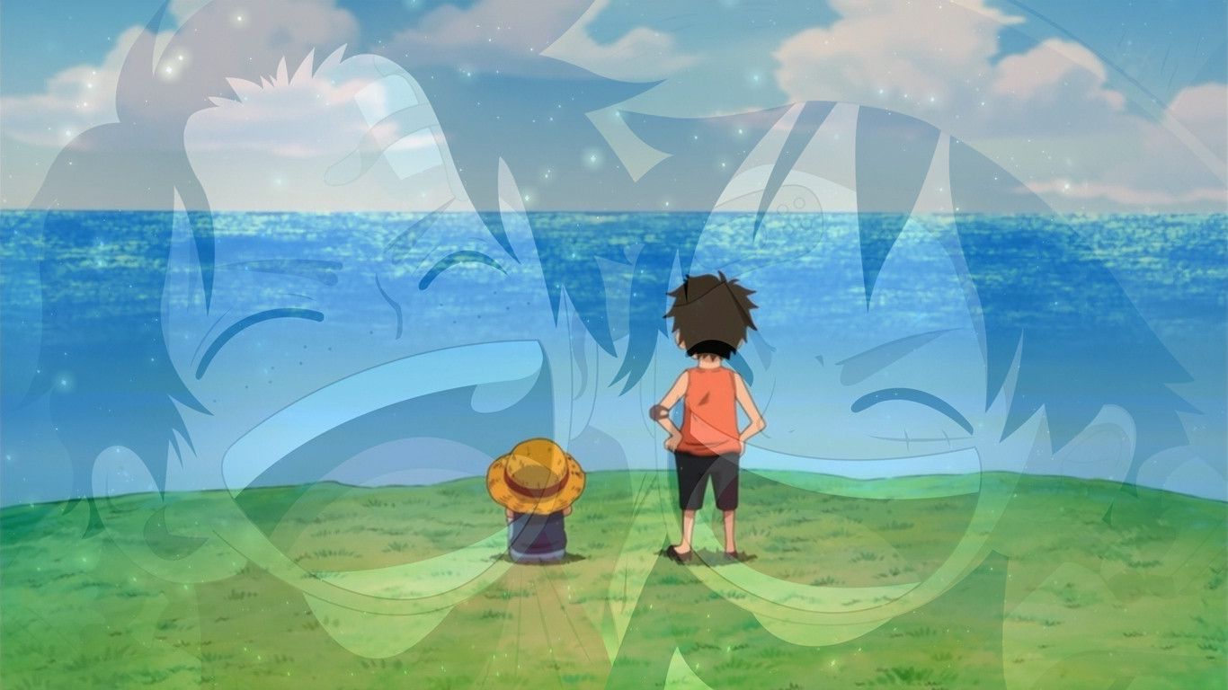 Ace e Luffy One Piece, 1366x768 HD, Desktop