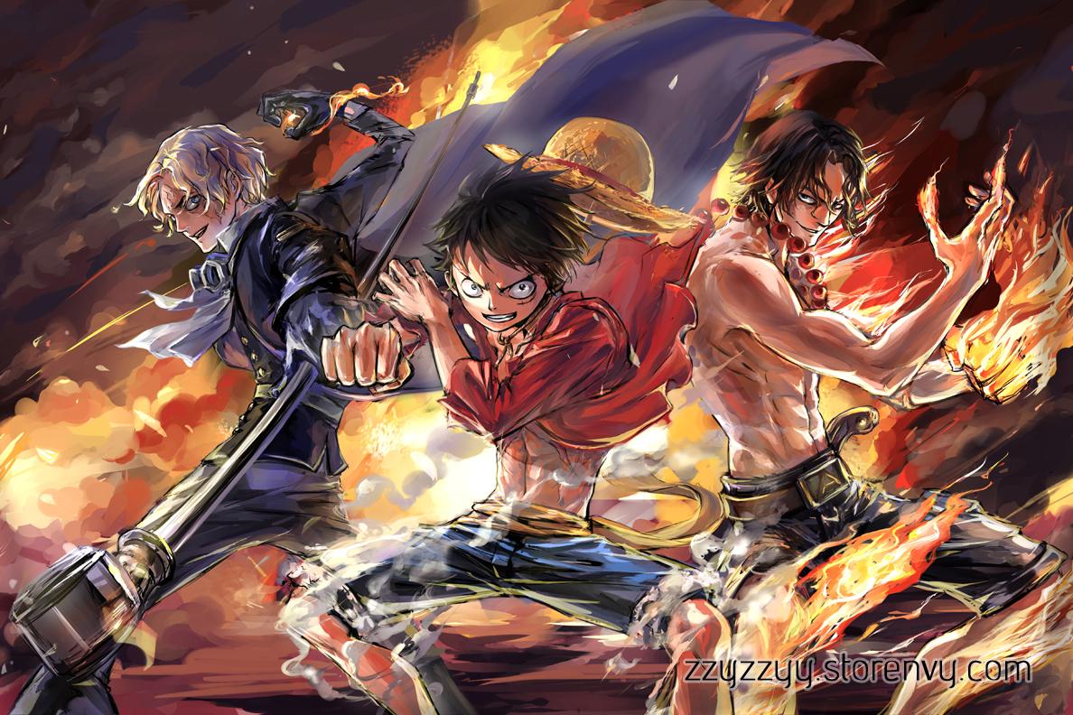 Luffy, Ace e Sabo, One Piece, pirata di gomma, 1188x792 HD, Laptop