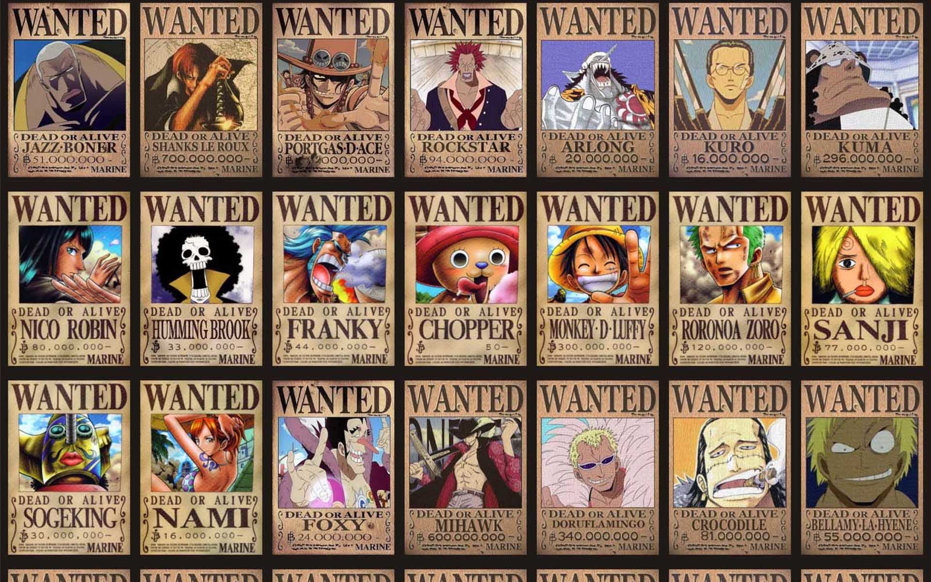Personaggi One Piece collage, 1600x900 HD Ready, Desktop