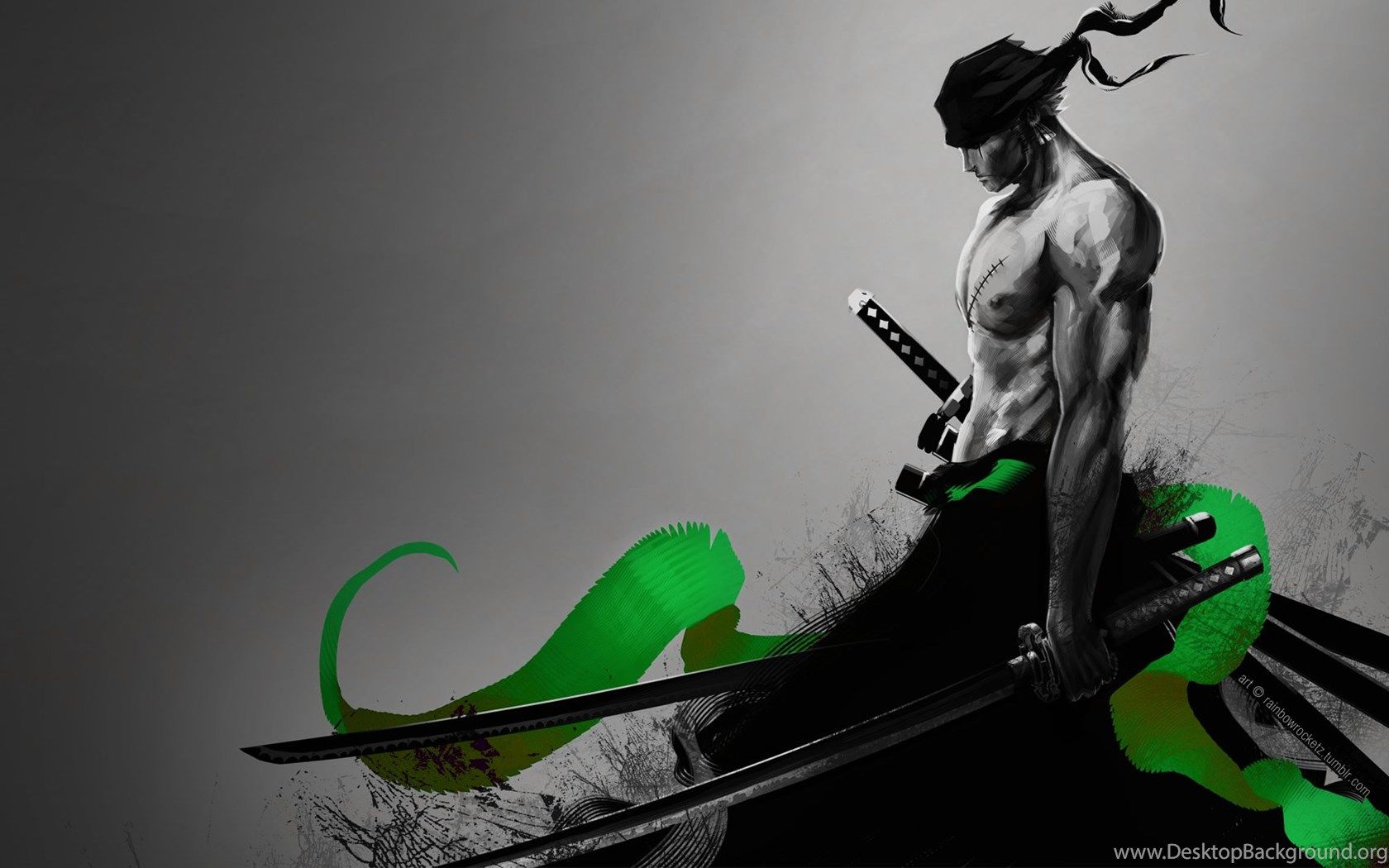Zoro One Piece spade katana, spadaccino, 1680x1050 900p, Desktop