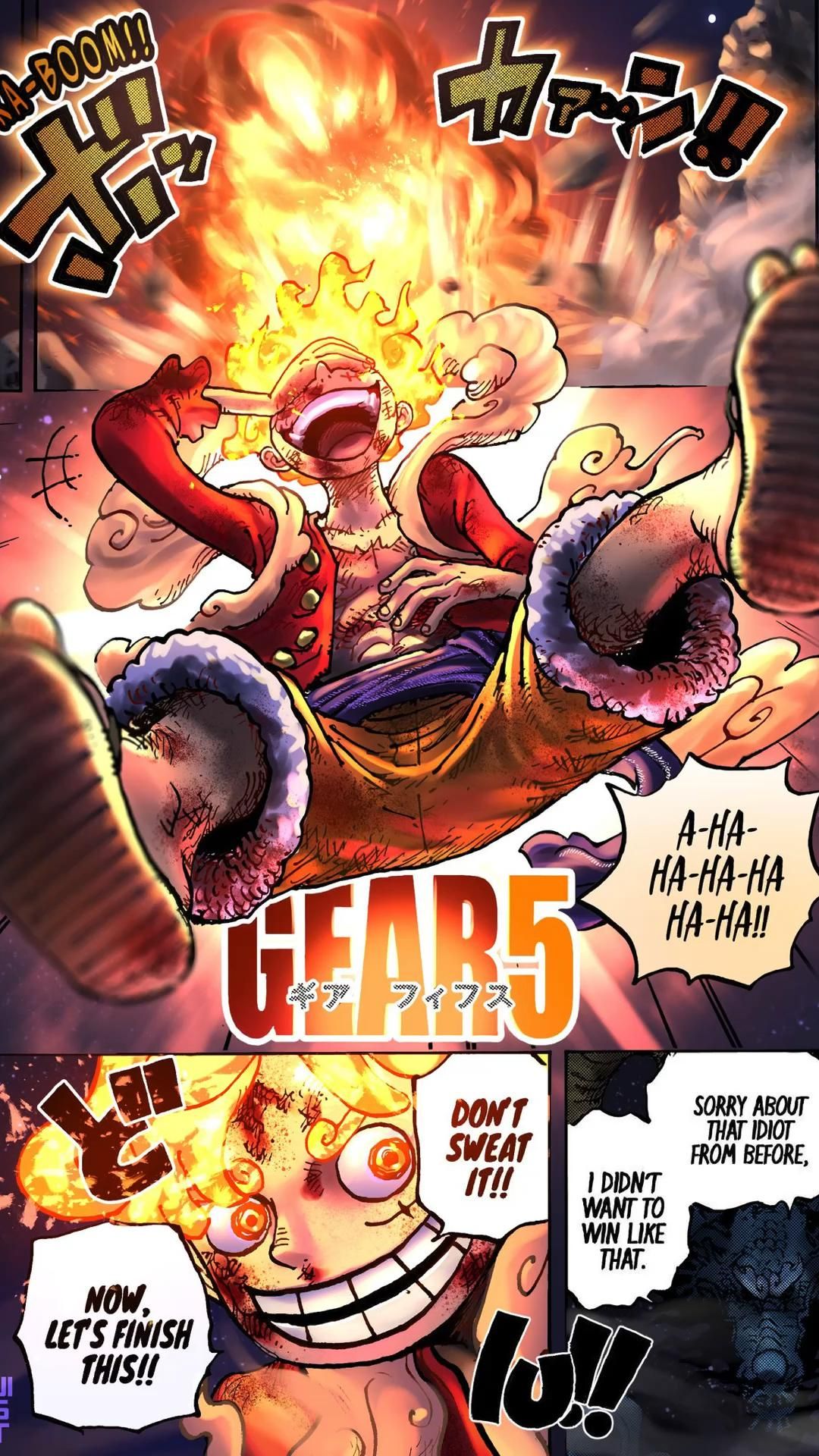 Luffy Gear 5 One Piece, 1080x1920 Full HD Verticale, Smartphone
