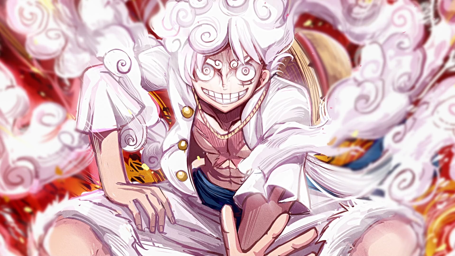 Luffy Gear 5 One Piece, 1920x1080 1080p, Desktop