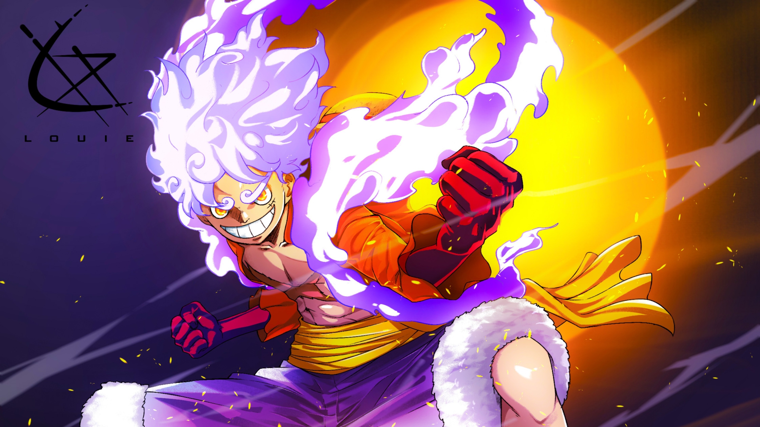 Luffy Gear 5 One Piece, 2560x1440 QHD, Laptop