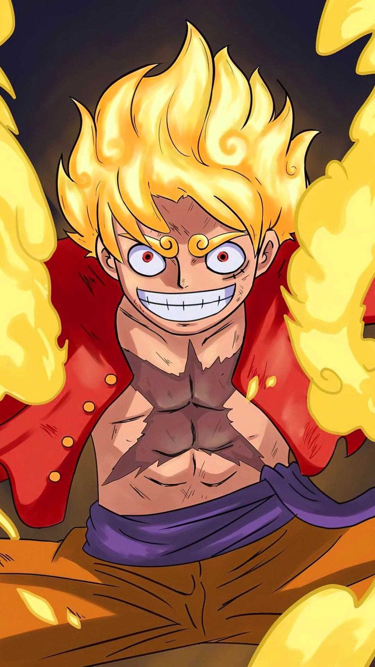 Luffy Gear 5 One Piece, 736x1308 Verticale, Telefono