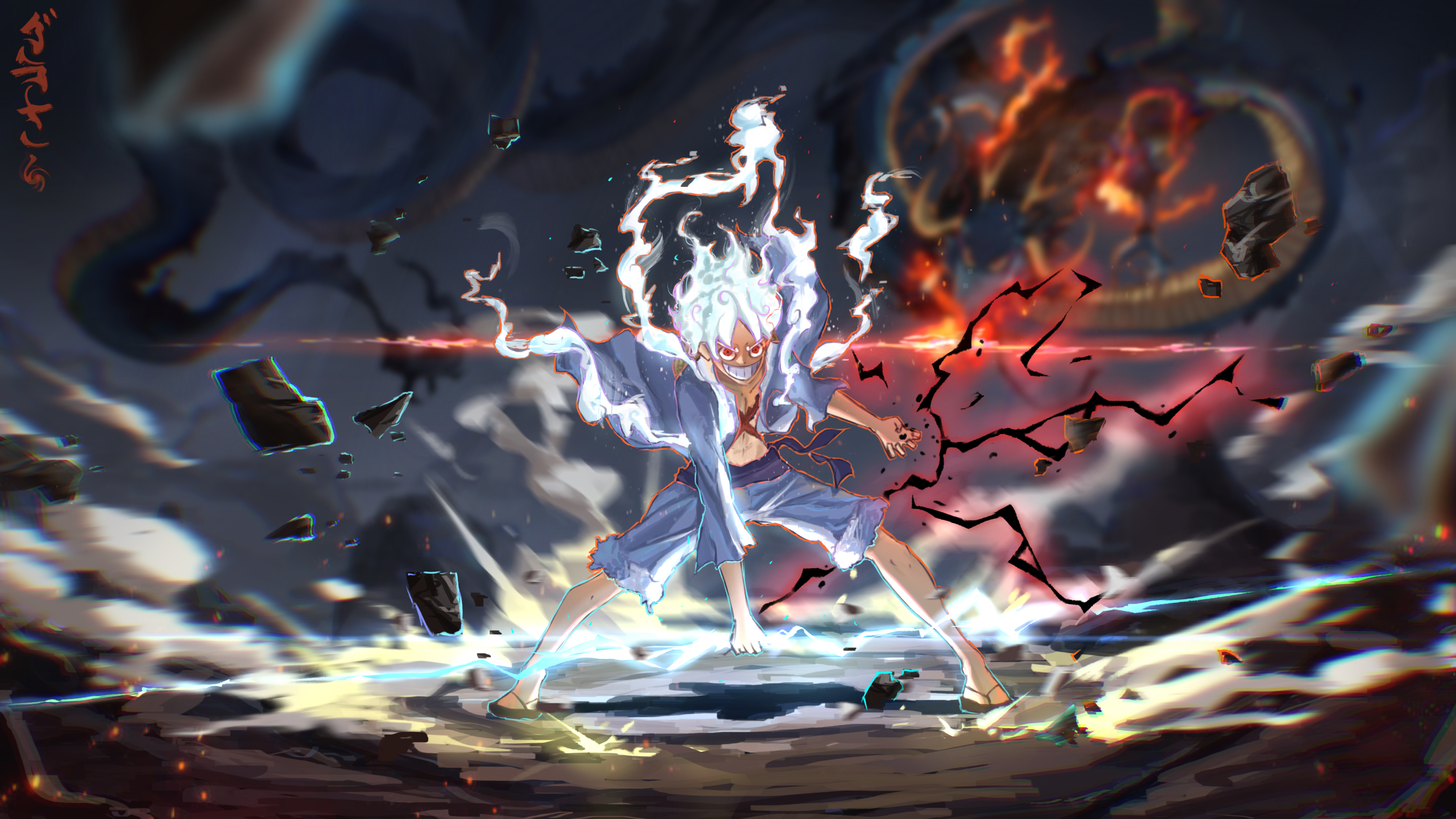 Luffy Gear 5 One Piece, 3840x2160 UHD, PC 4K