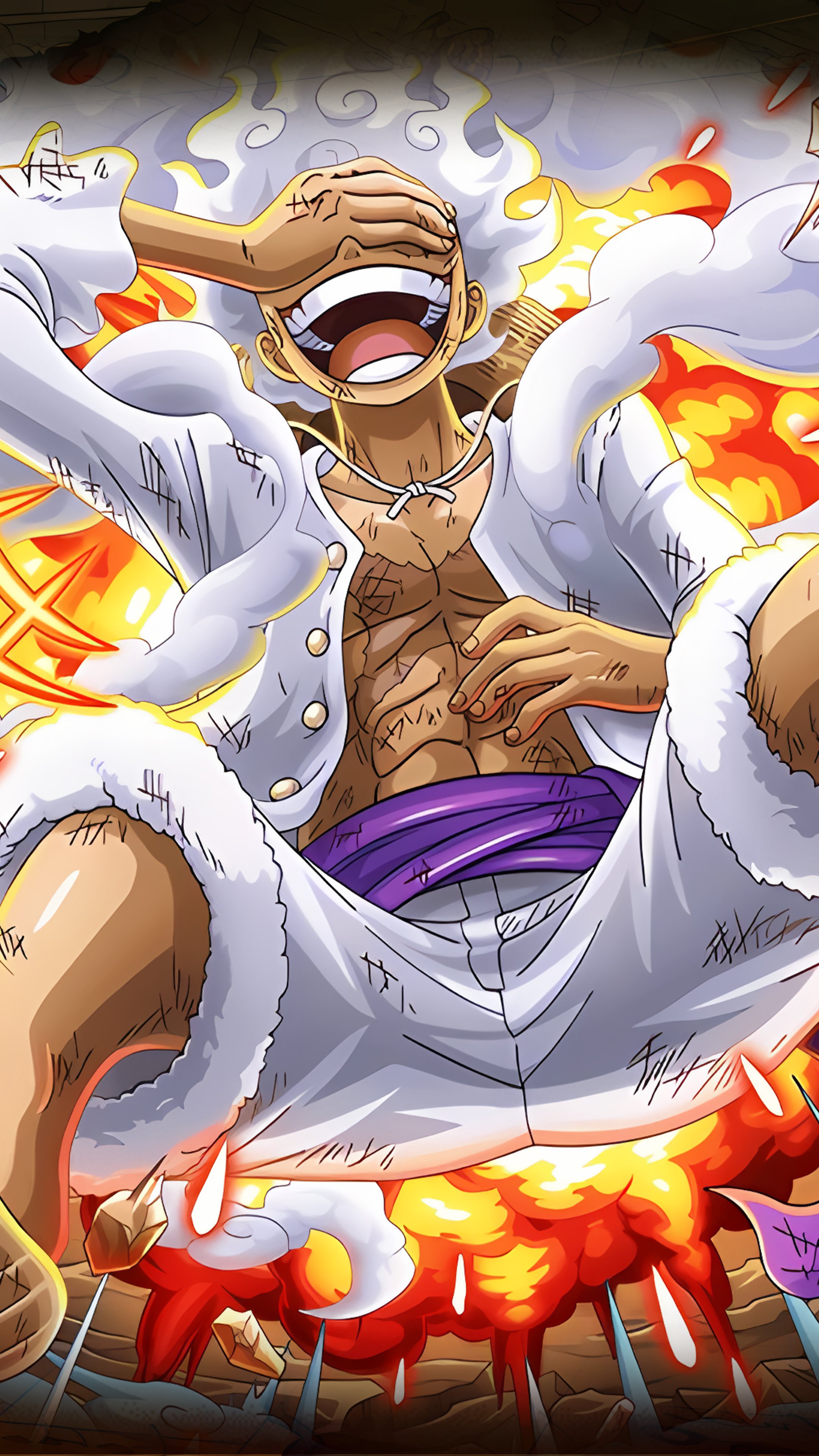 Rufy Gear 5 One Piece, 2160x3840 Verticale, Mobile