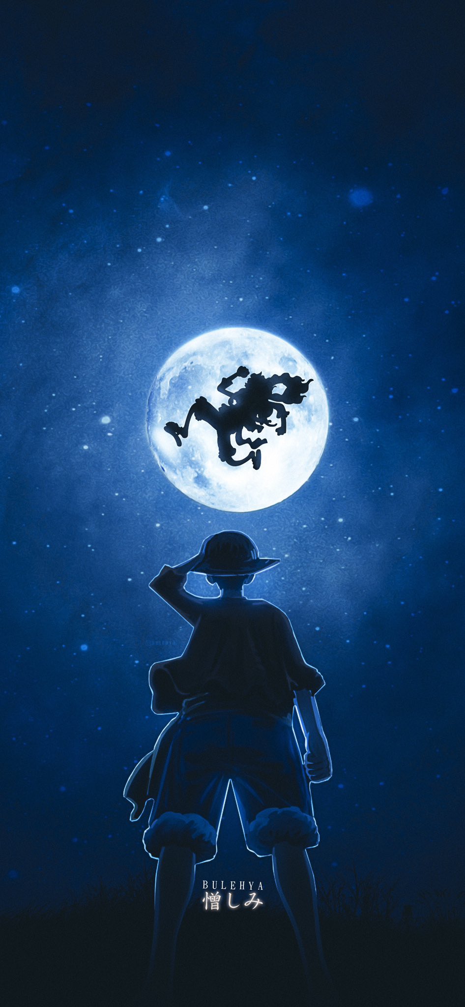 Luffy Gear 5 luna notturna, 946x2048 Full HD Verticale, Google Pixel
