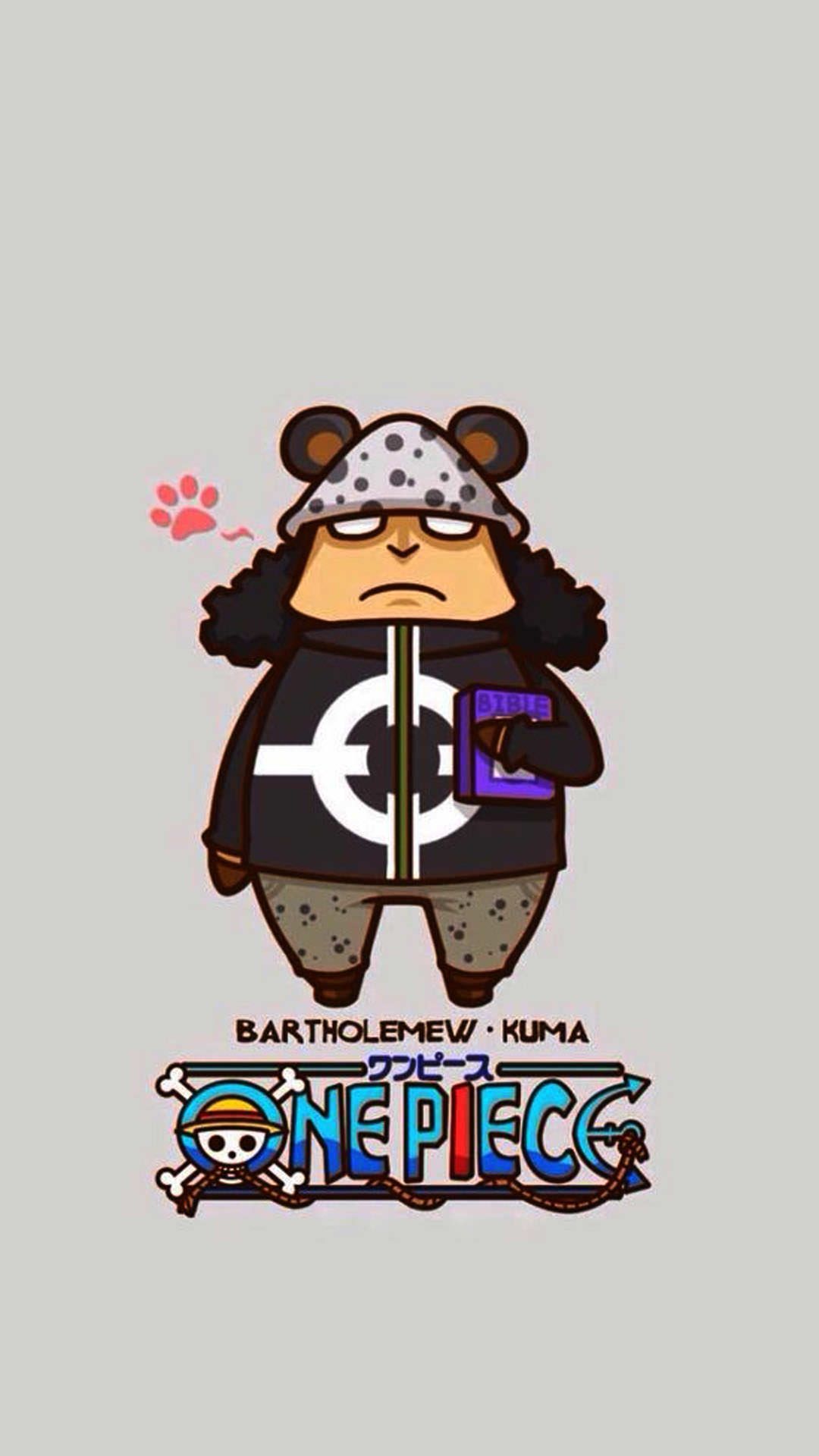 Bartholomew Kuma One Piece, anime pirati, 1080x1920 Verticale, Mobile