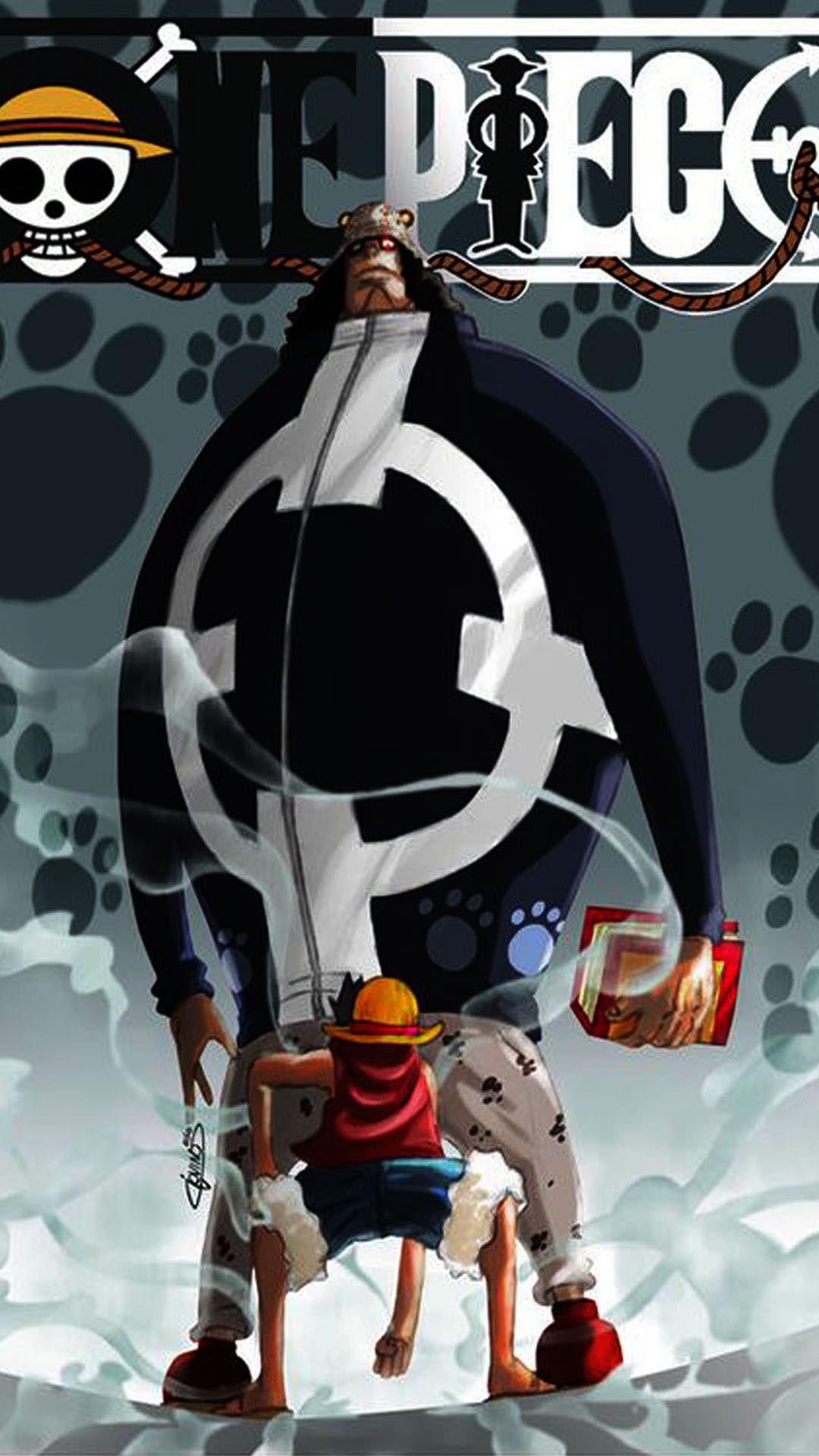 Kuma e Rufy One Piece, Eiichiro Oda, 1080x1920 Full HD Verticale, Smartphone