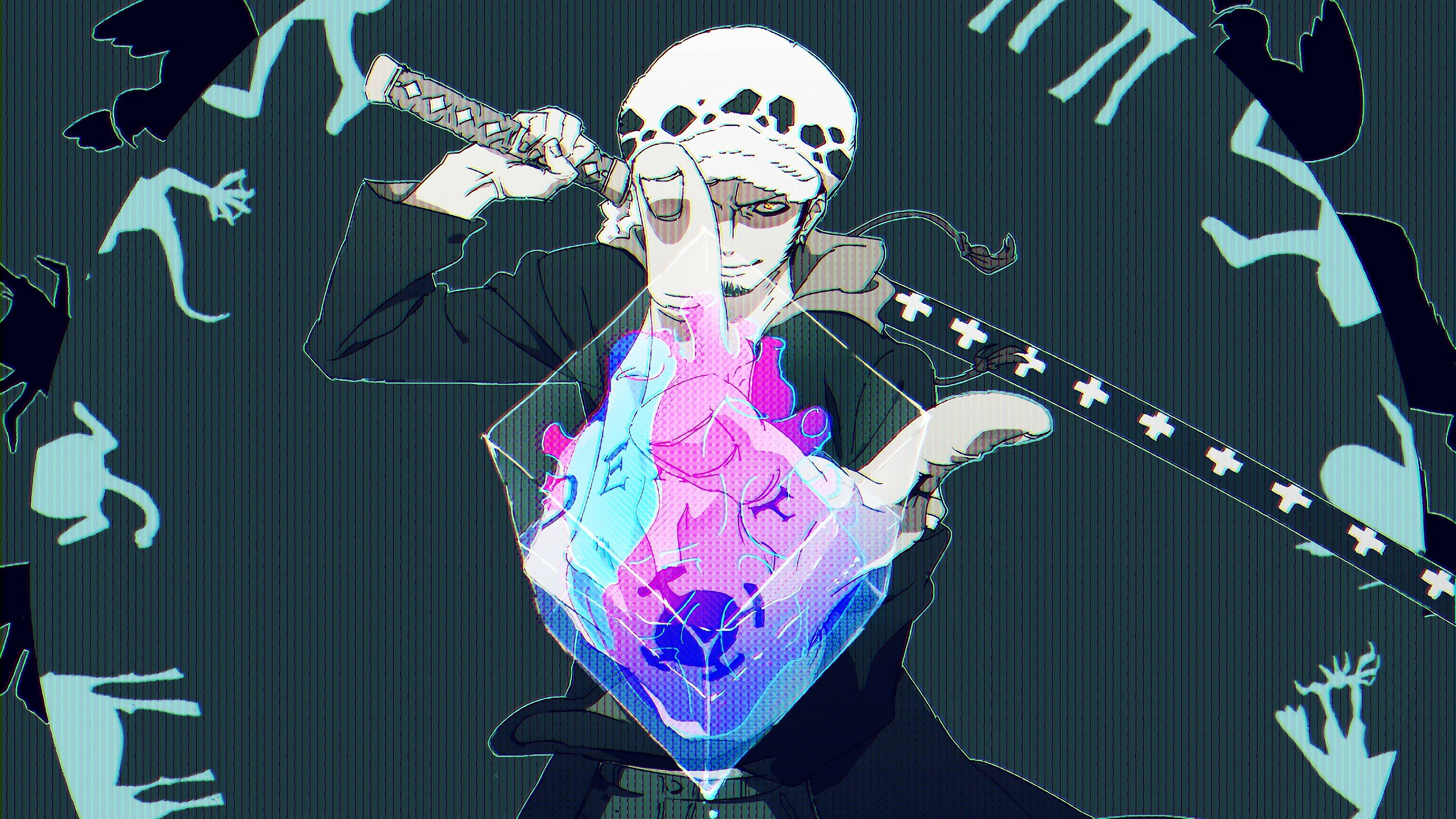 Trafalgar Law One Piece, Eiichiro Oda, 3840x2160 4K Ultra HD, Monitor 4K