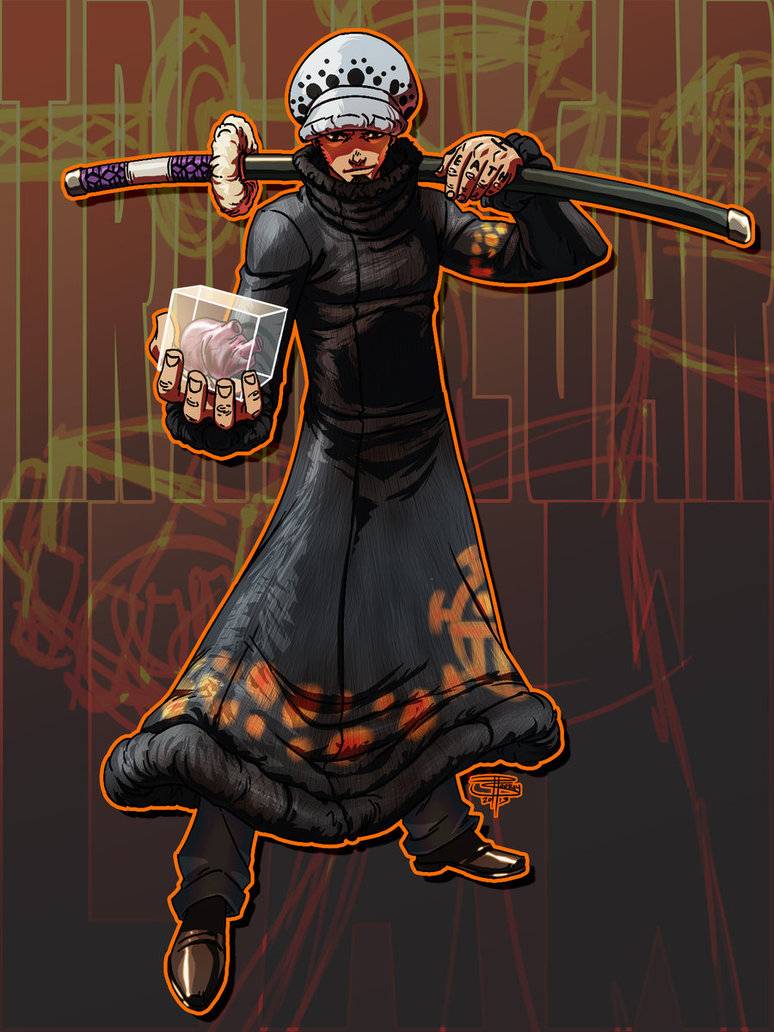 Trafalgar Law con katana, 774x1032 Full HD Verticale, Smartphone