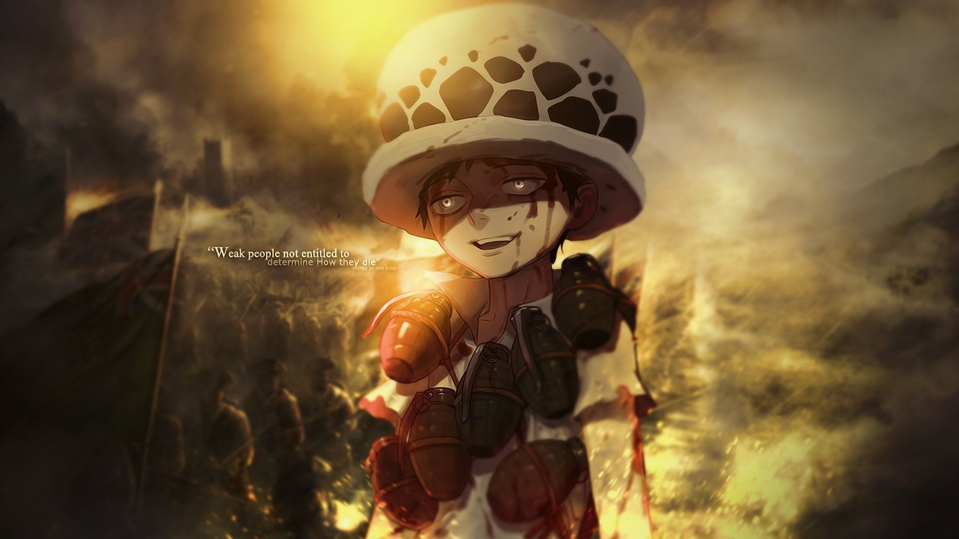 Trafalgar Law One Piece, anime pirati, 1920x1080 Full HD 1080p, Laptop