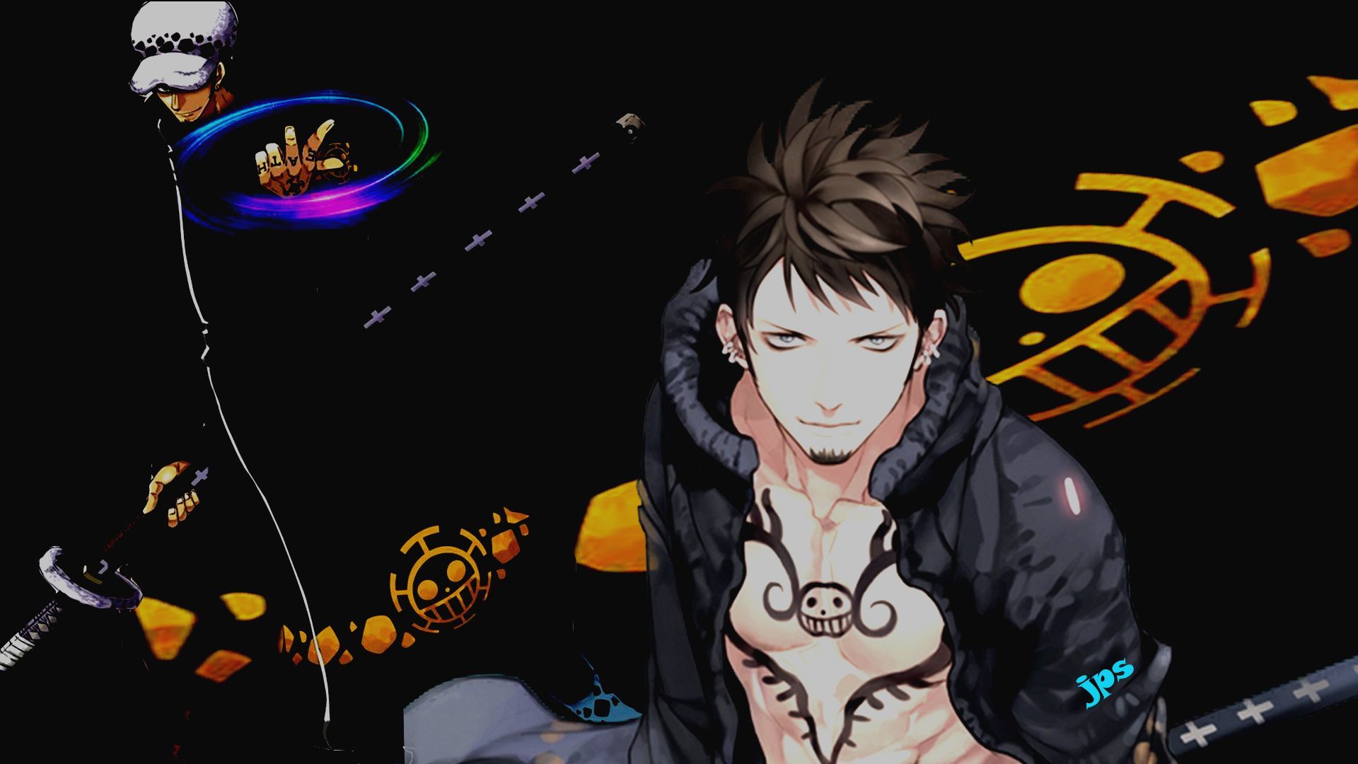 Trafalgar Law, One Piece, 1920x1080 Full HD, Laptop