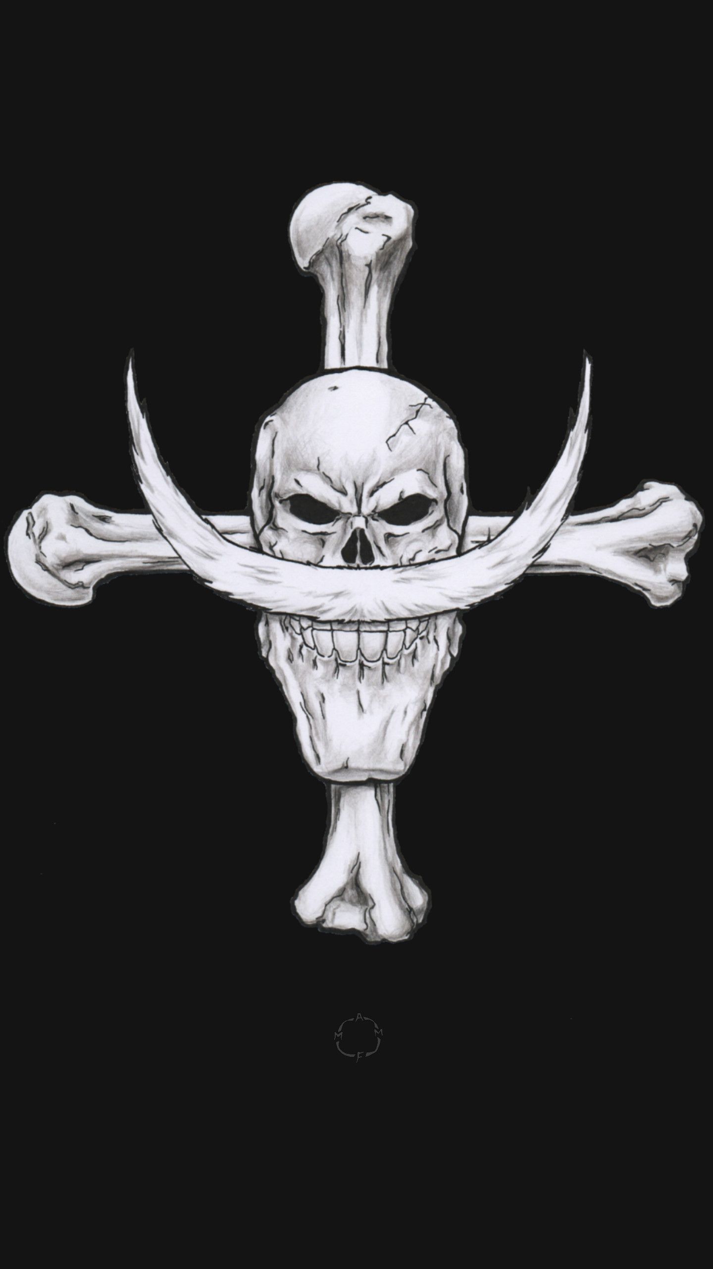 Jolly Roger Trafalgar Law, 1440x2560 Verticale, Mobile