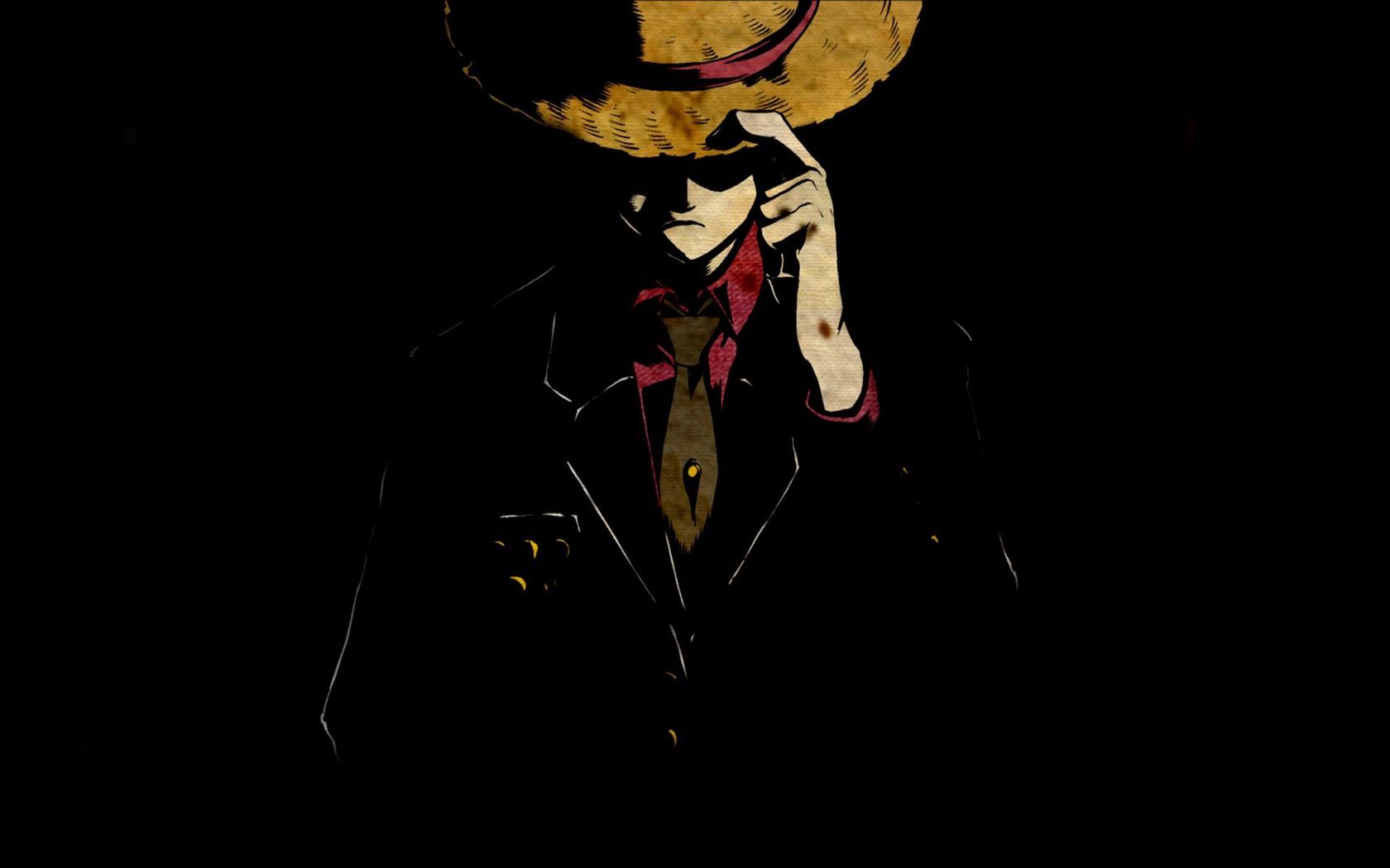 Rufy cappello di paglia nero, 1680x1050 HD, Desktop