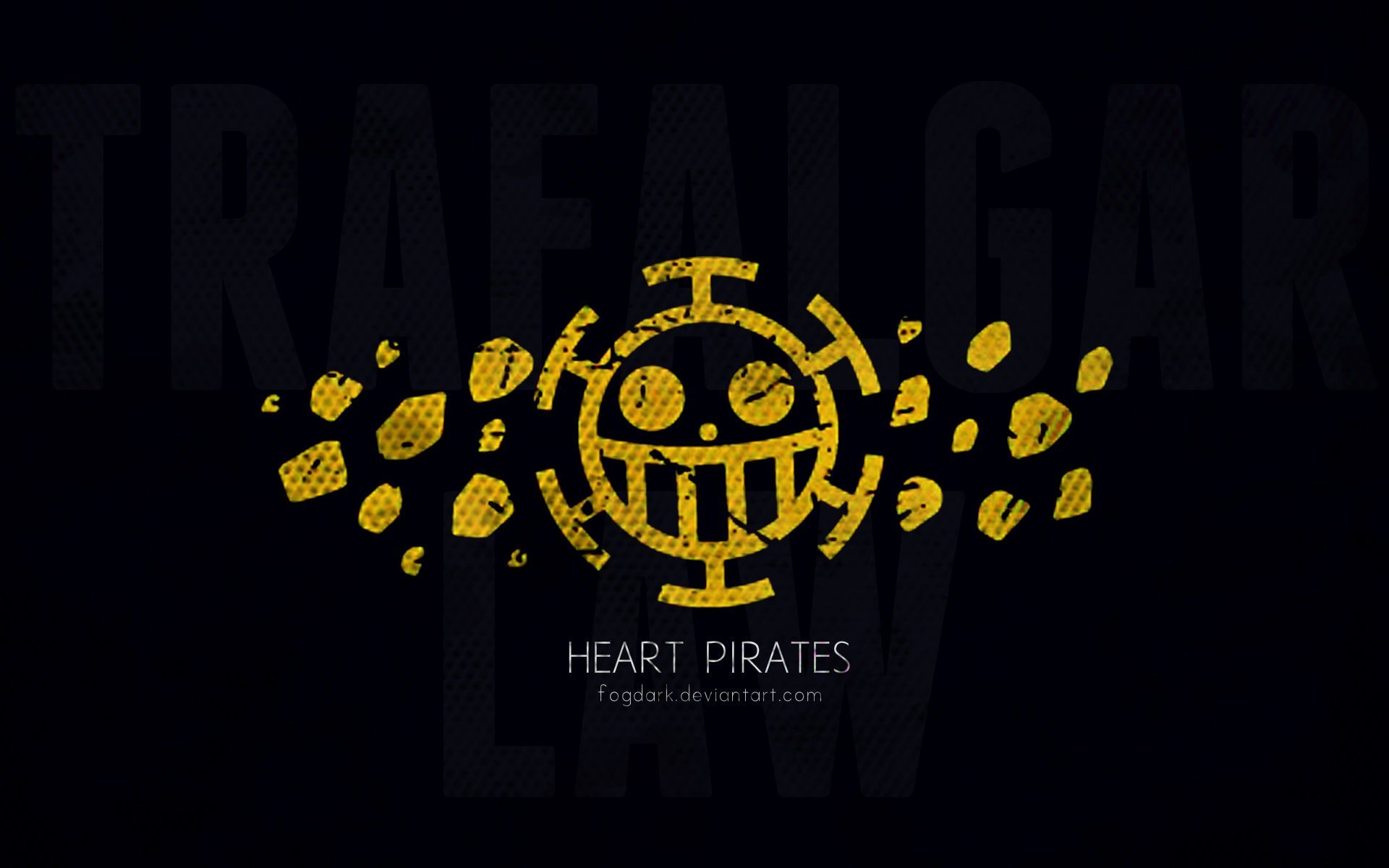 Logo Heart Pirates Trafalgar Law, One Piece, 1920x1200 Full HD+ WUXGA, PC