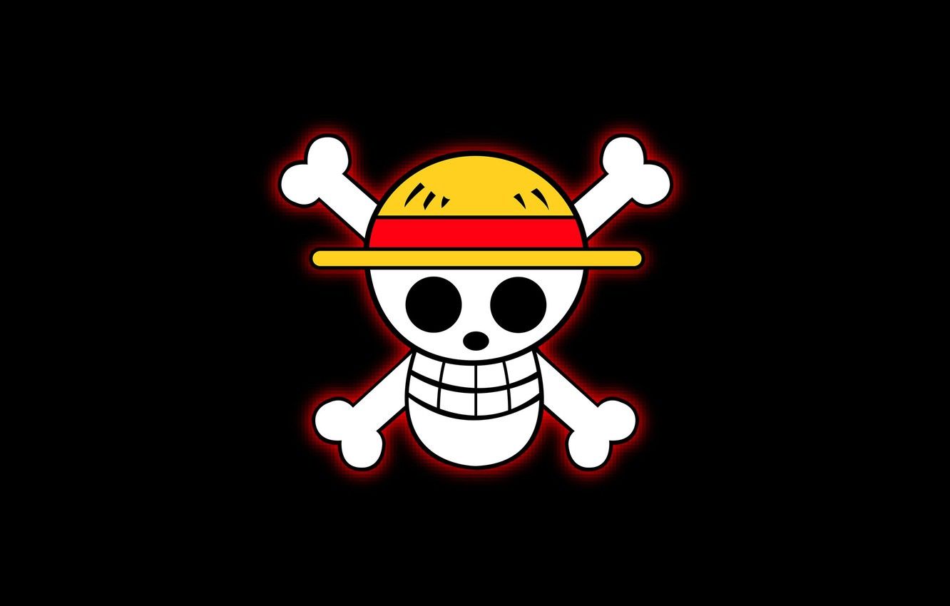 Teschio Jolly Roger One Piece, 1332x850 HD, Desktop