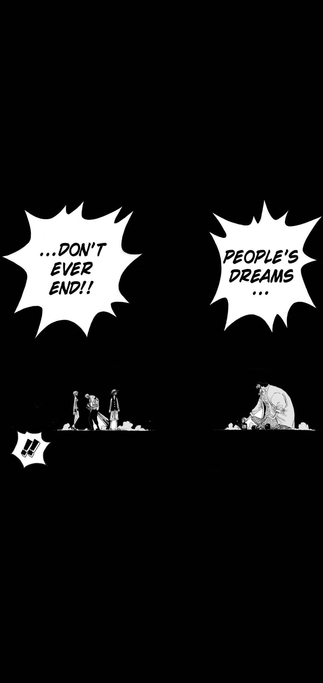 One Piece manga scena nera, 1080x2280 Verticale, POCO