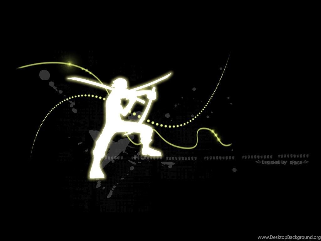 Silhouette spadaccino One Piece nero, 1024x768 HD, Laptop