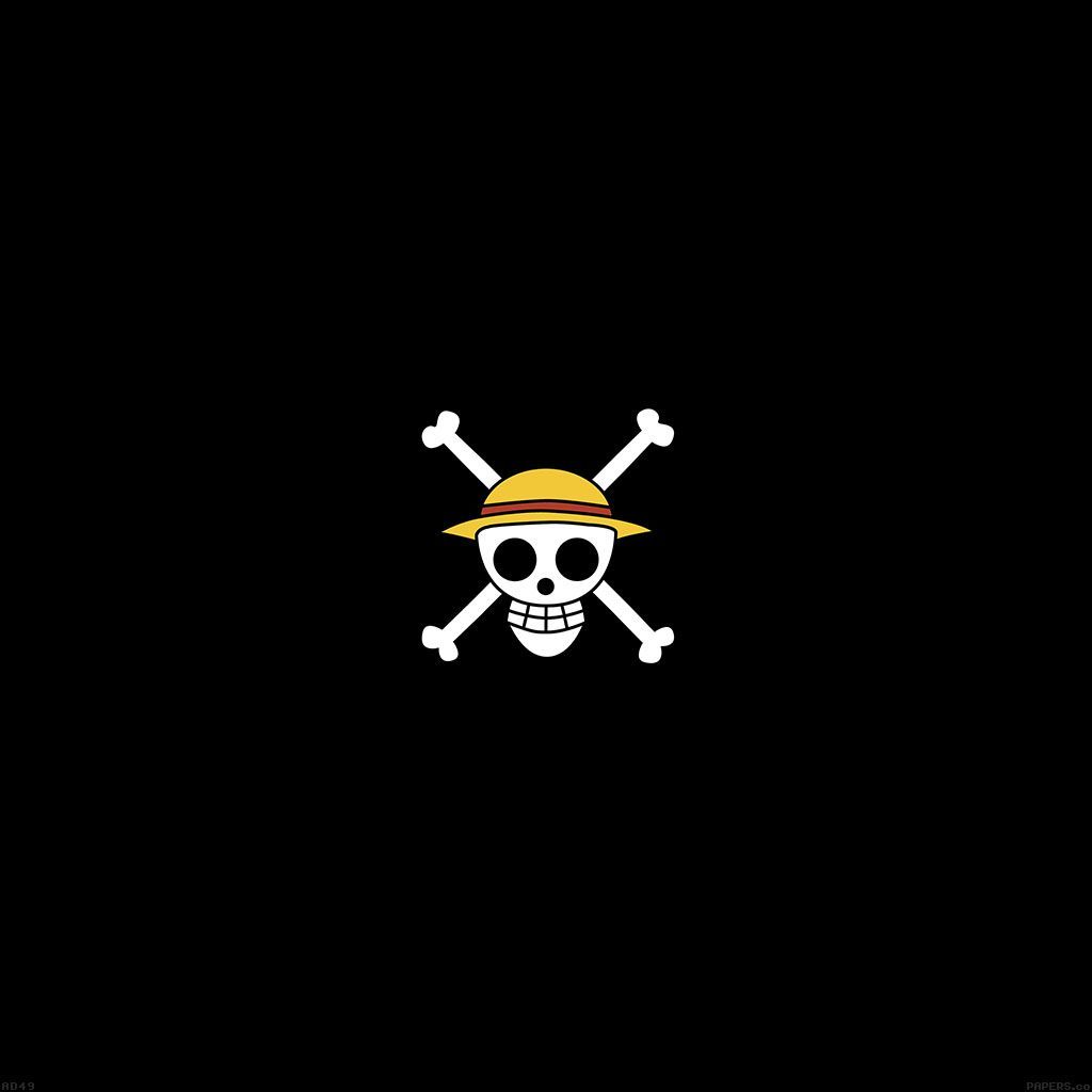 Teschio Jolly Roger One Piece, 1024x1024 HD, Desktop