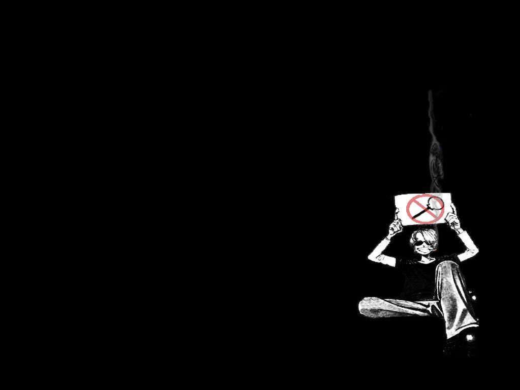 Sanji One Piece nero, 1024x768 HD, Desktop