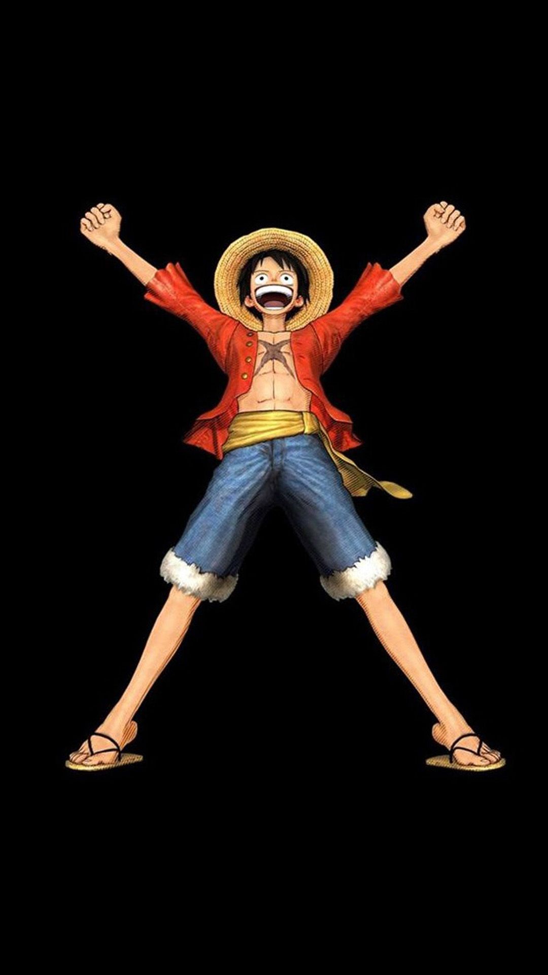 Luffy One Piece sfondo nero, 1080x1920 Verticale, Samsung Galaxy