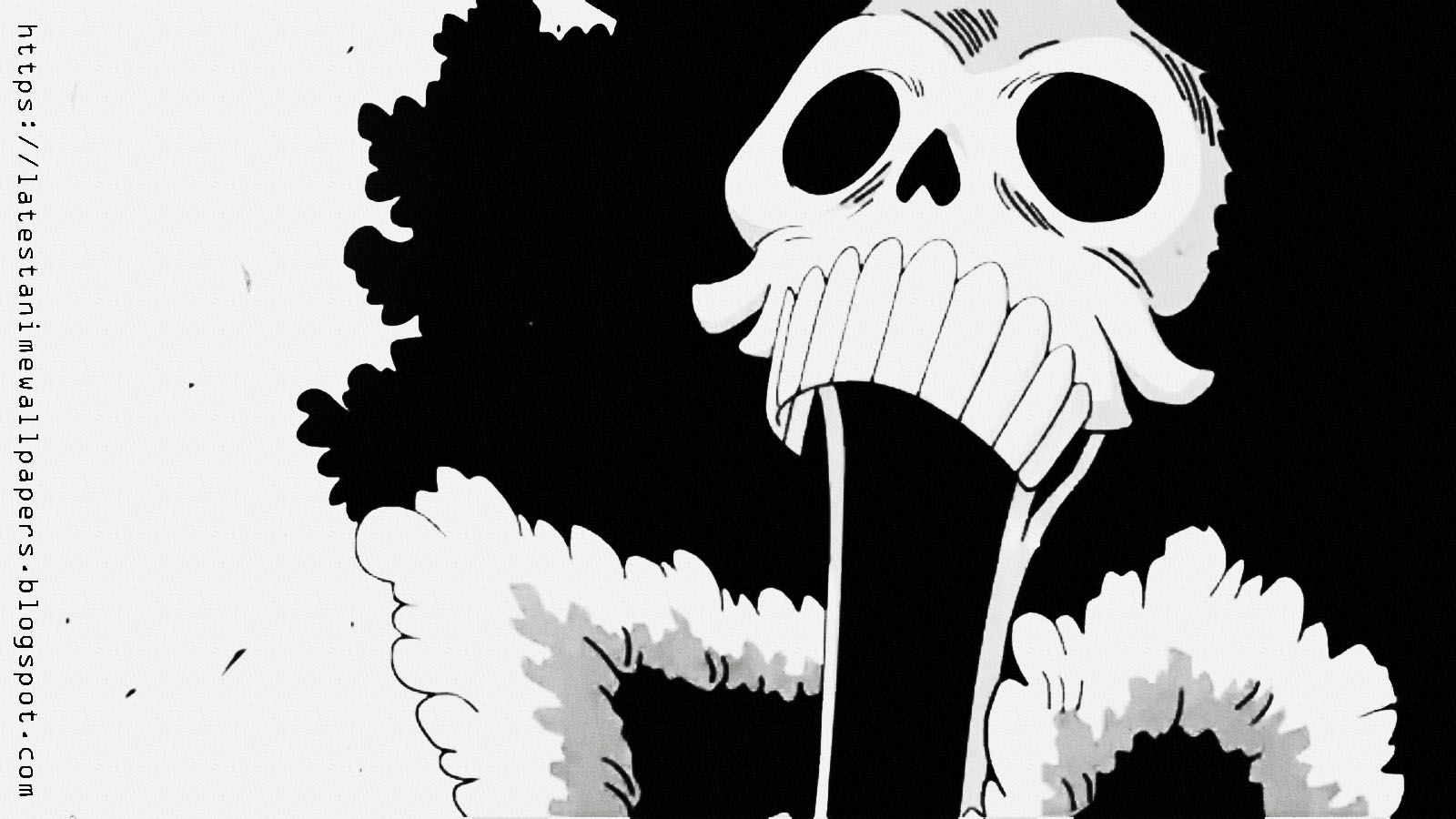 Brook One Piece teschio bianco/nero, 1600x900 900p, PC
