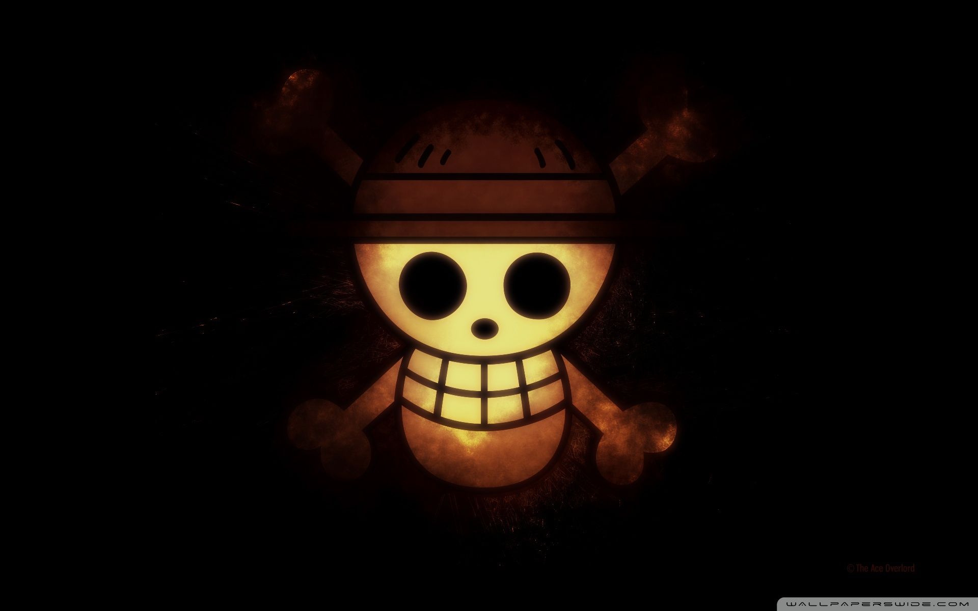 Teschio Rufy One Piece nero, 1920x1200 Full HD+, Desktop