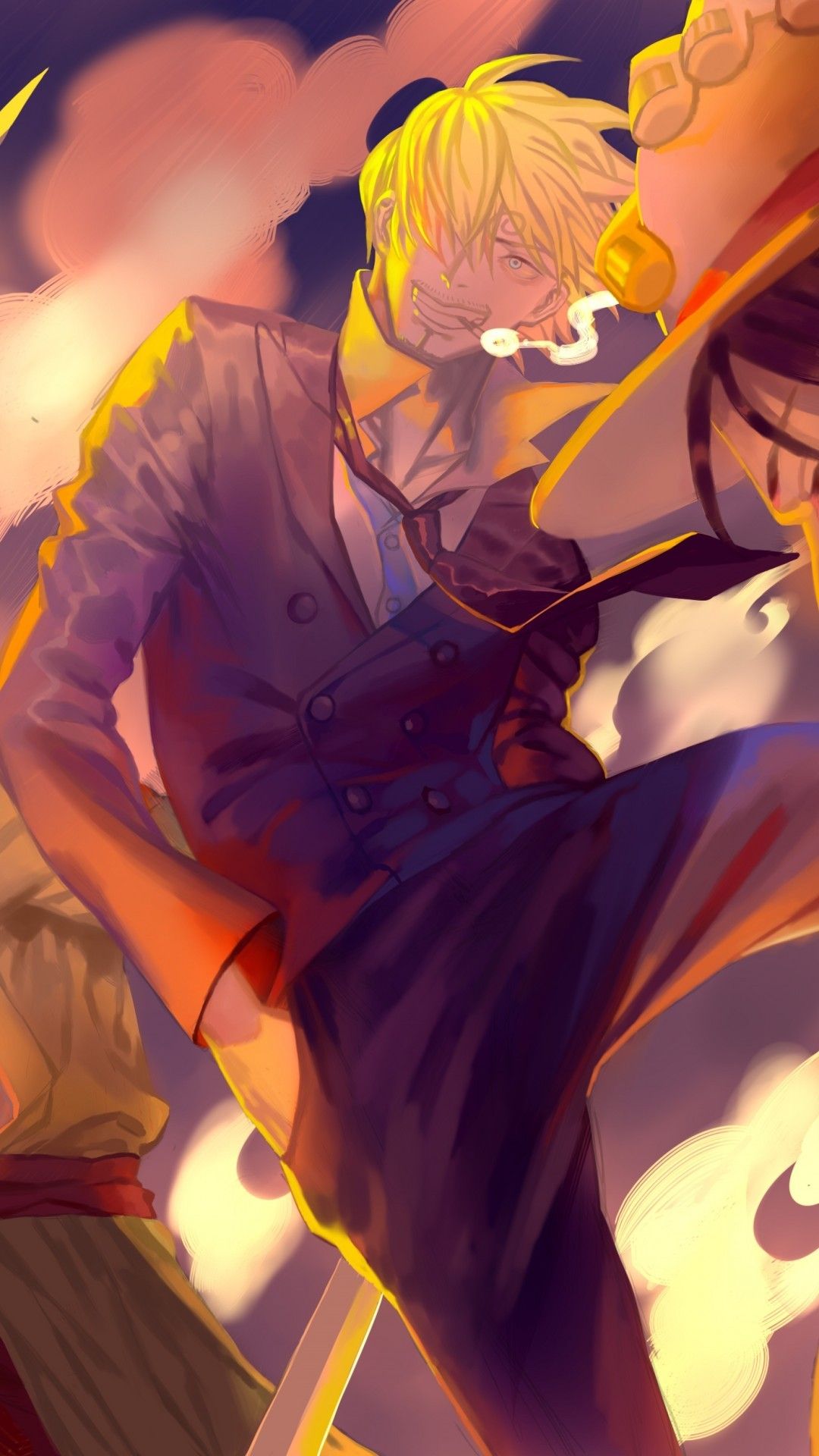 Sanji One Piece anime, 1080x1920 Verticale, Samsung Galaxy