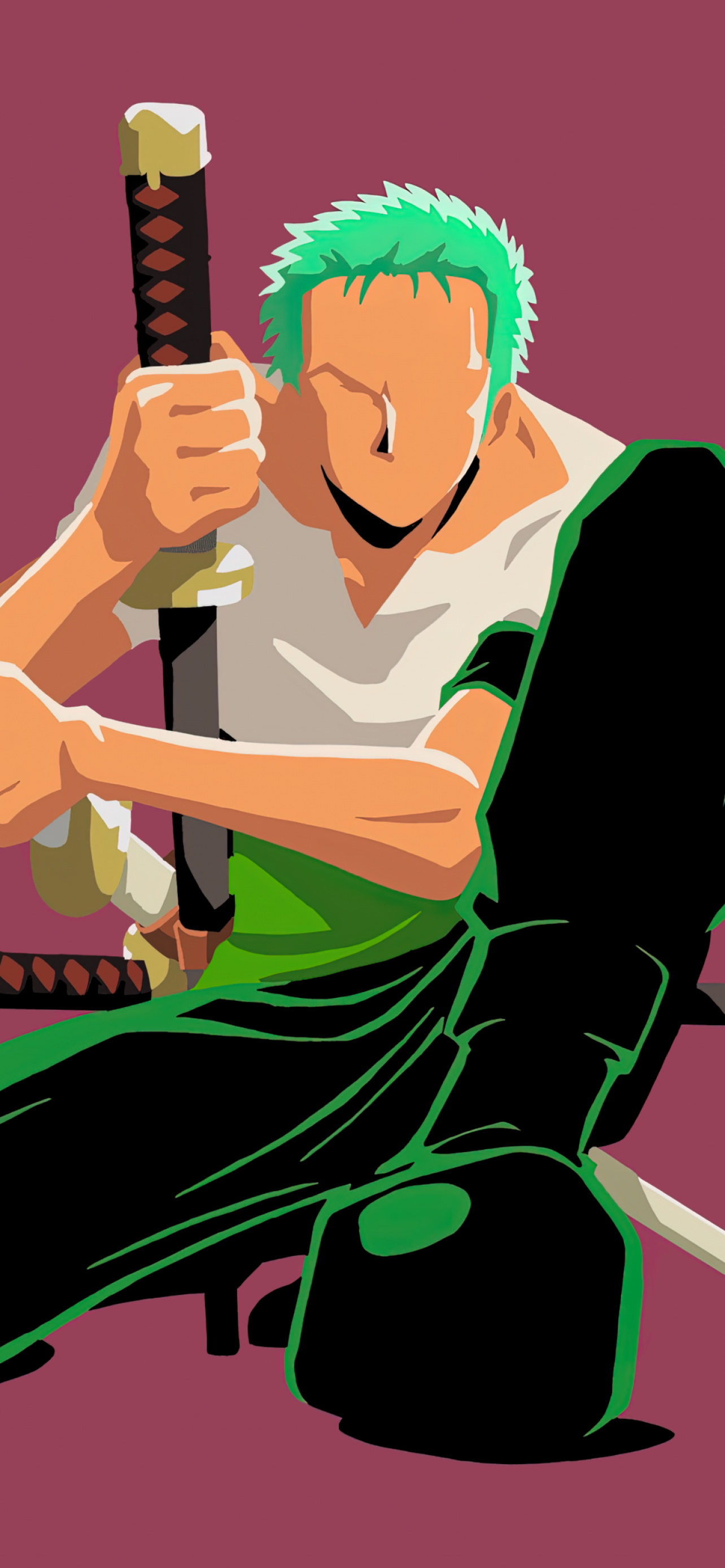 Roronoa Zoro con katana, 1284x2778 Full HD Verticale, iPhone