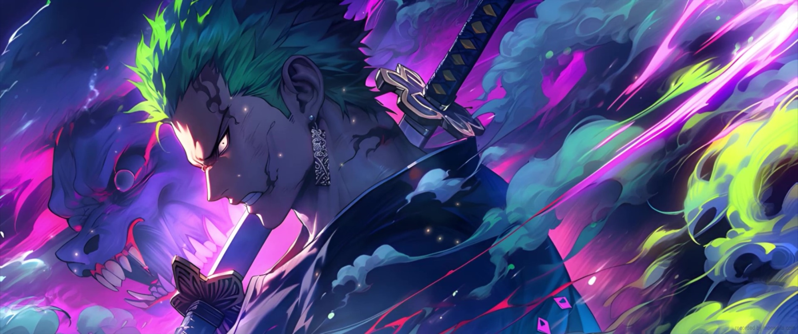 Roronoa Zoro spade viola, 2579x1080 21:9, Monitor Gaming