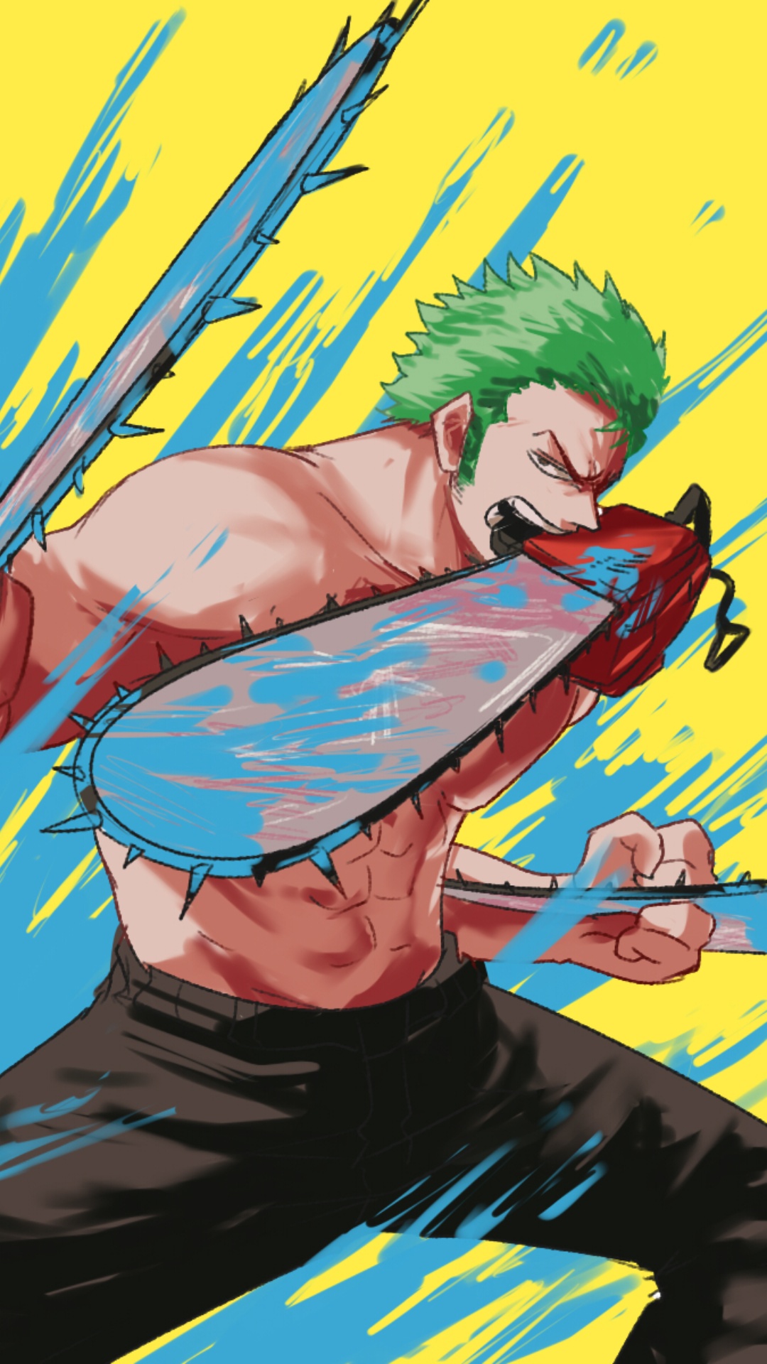 Roronoa Zoro spade One Piece, 1080x1920 Verticale, Mobile