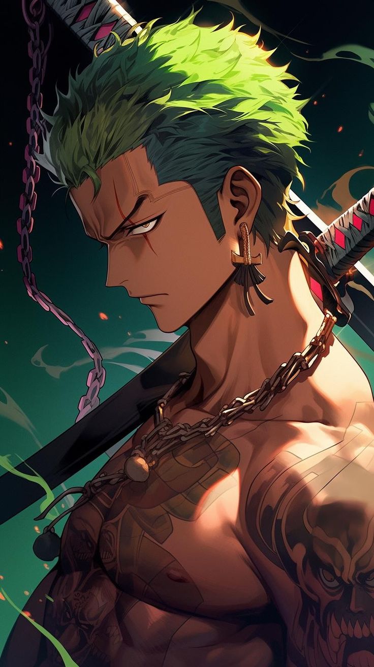 Roronoa Zoro, One Piece, spadaccino, 736x1313 Verticale, Telefono