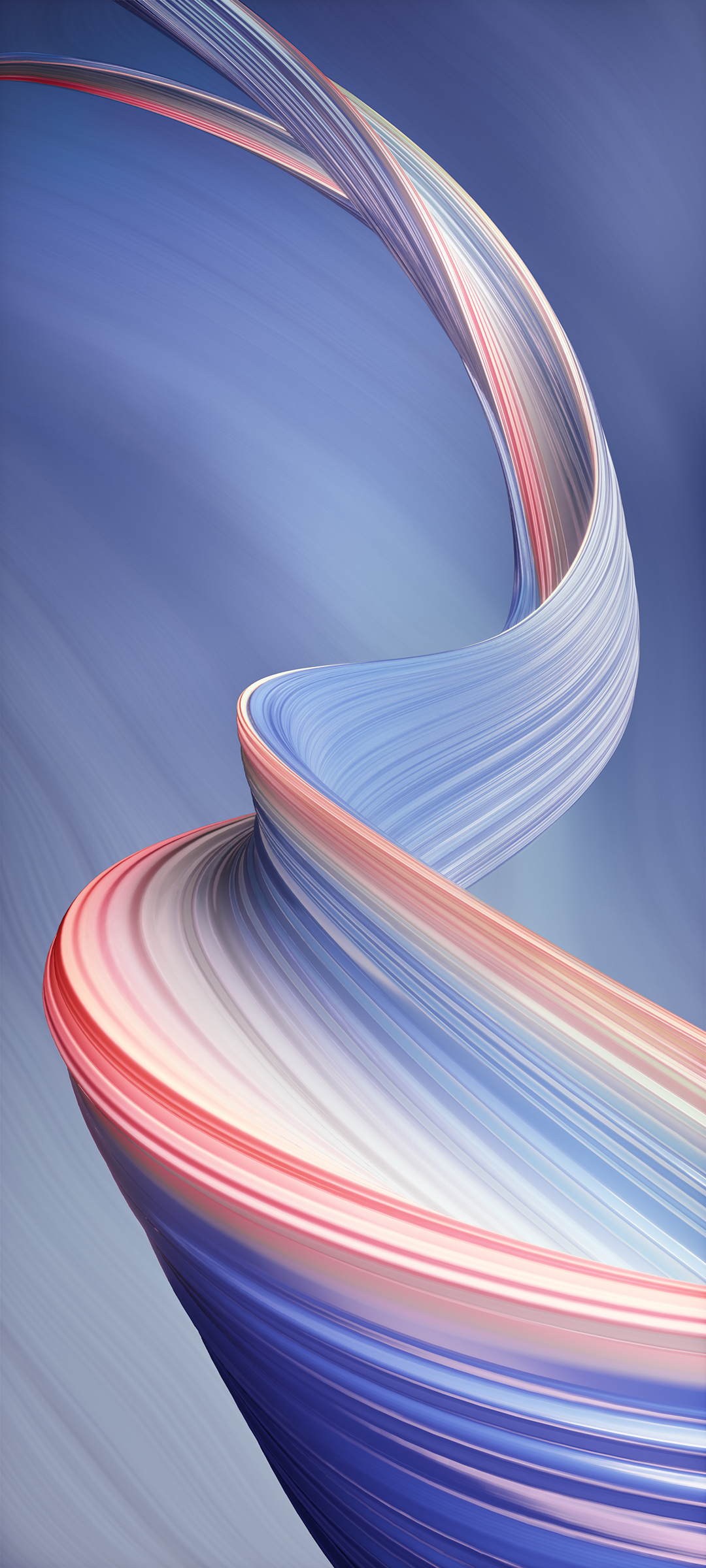 Nastri astratti blu e rosa, 1080x2400 Verticale, Mobile