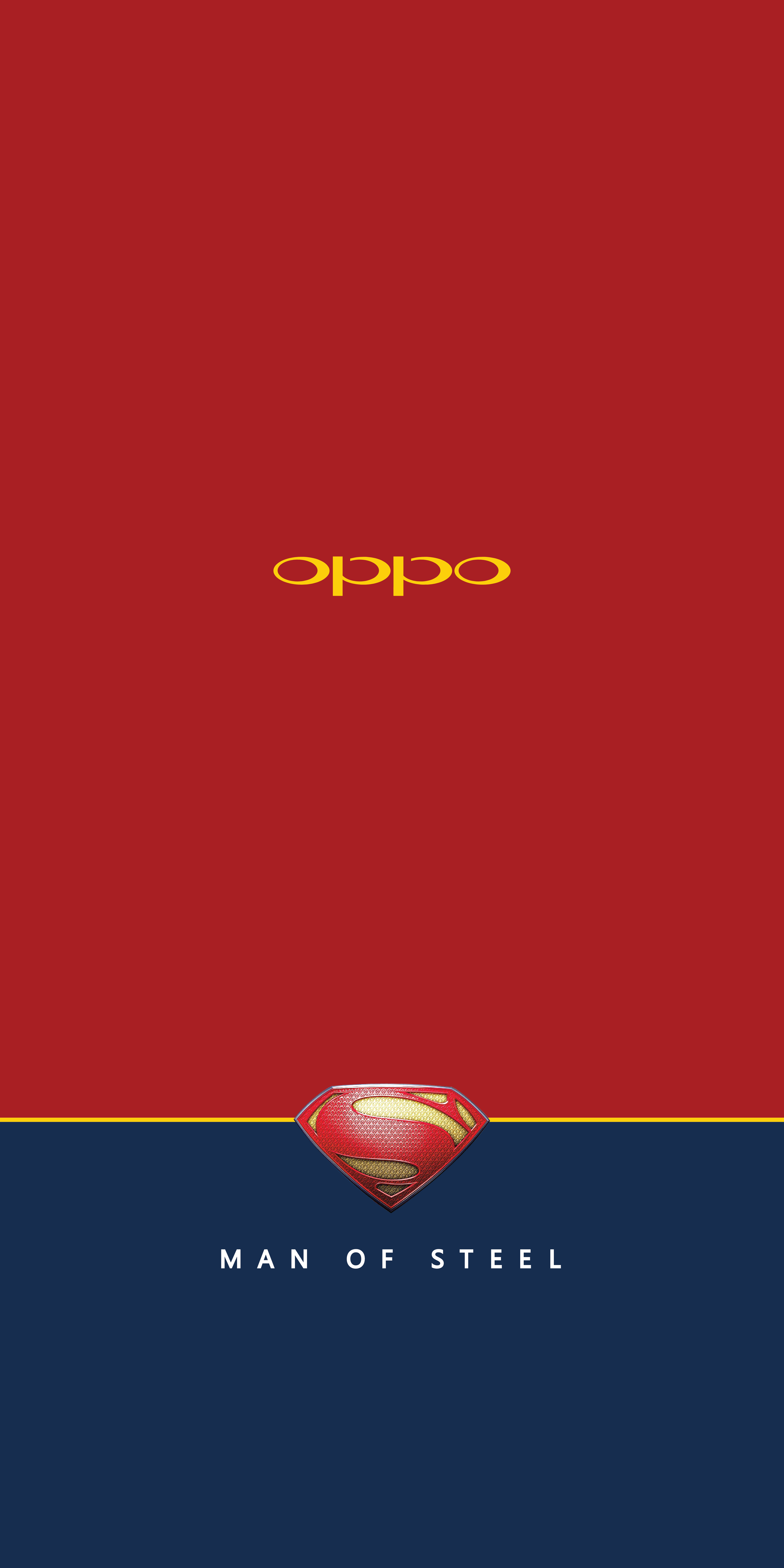 Logo Oppo Superman Man of Steel, DC Comics, 4500x9000 Full HD Verticale, iPhone