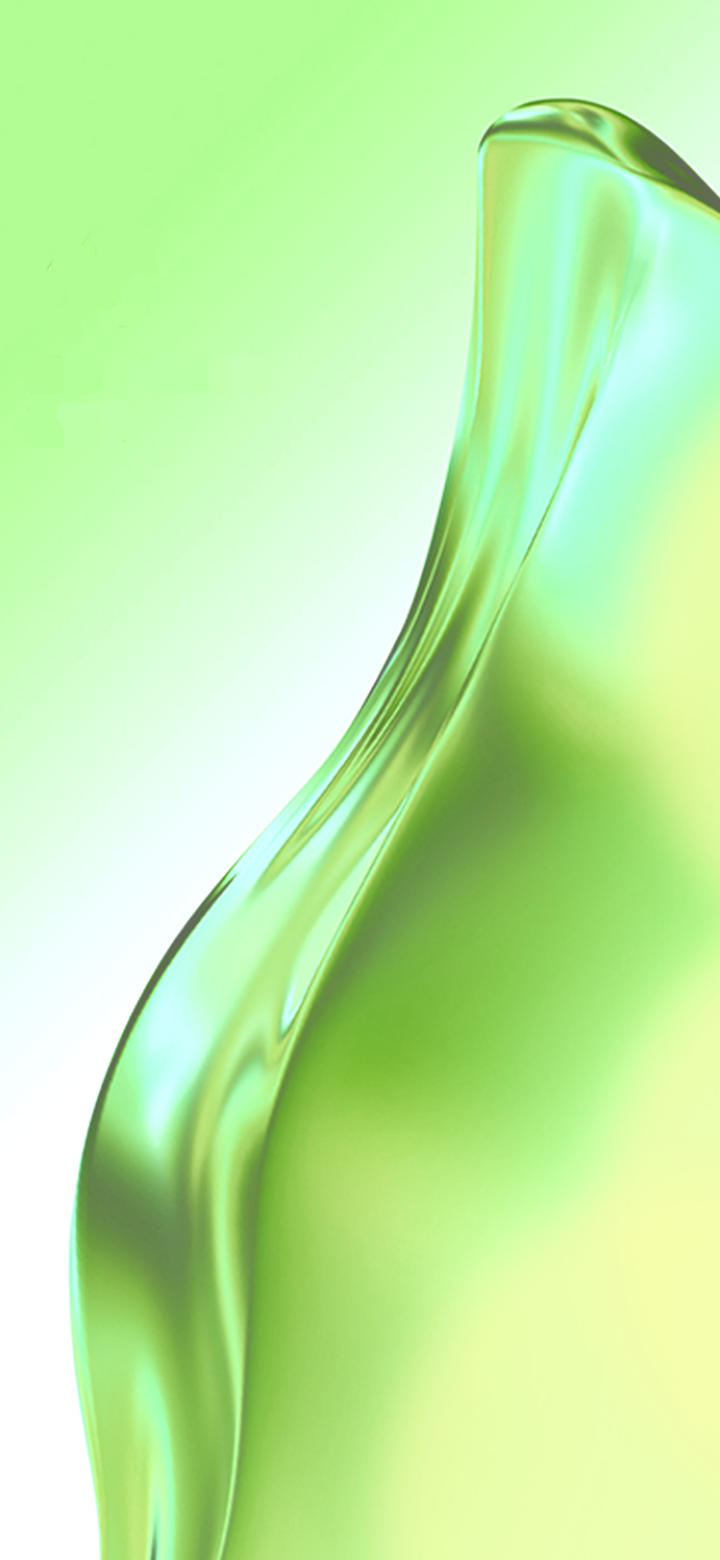 Onda astratta verde fluida, 720x1560 Verticale, Android