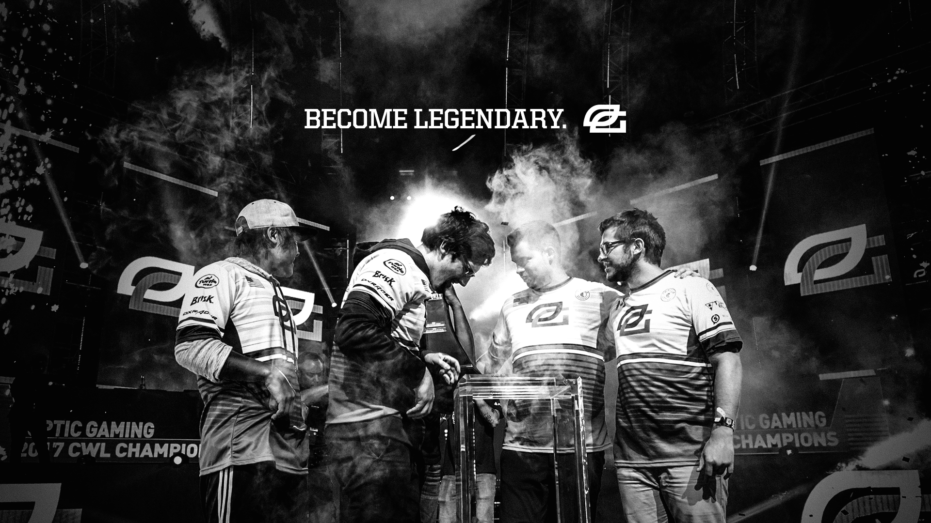 OpTic Gaming squadra celebrazione bianco nero, 1920x1080 Full HD 1080p, PC Desktop