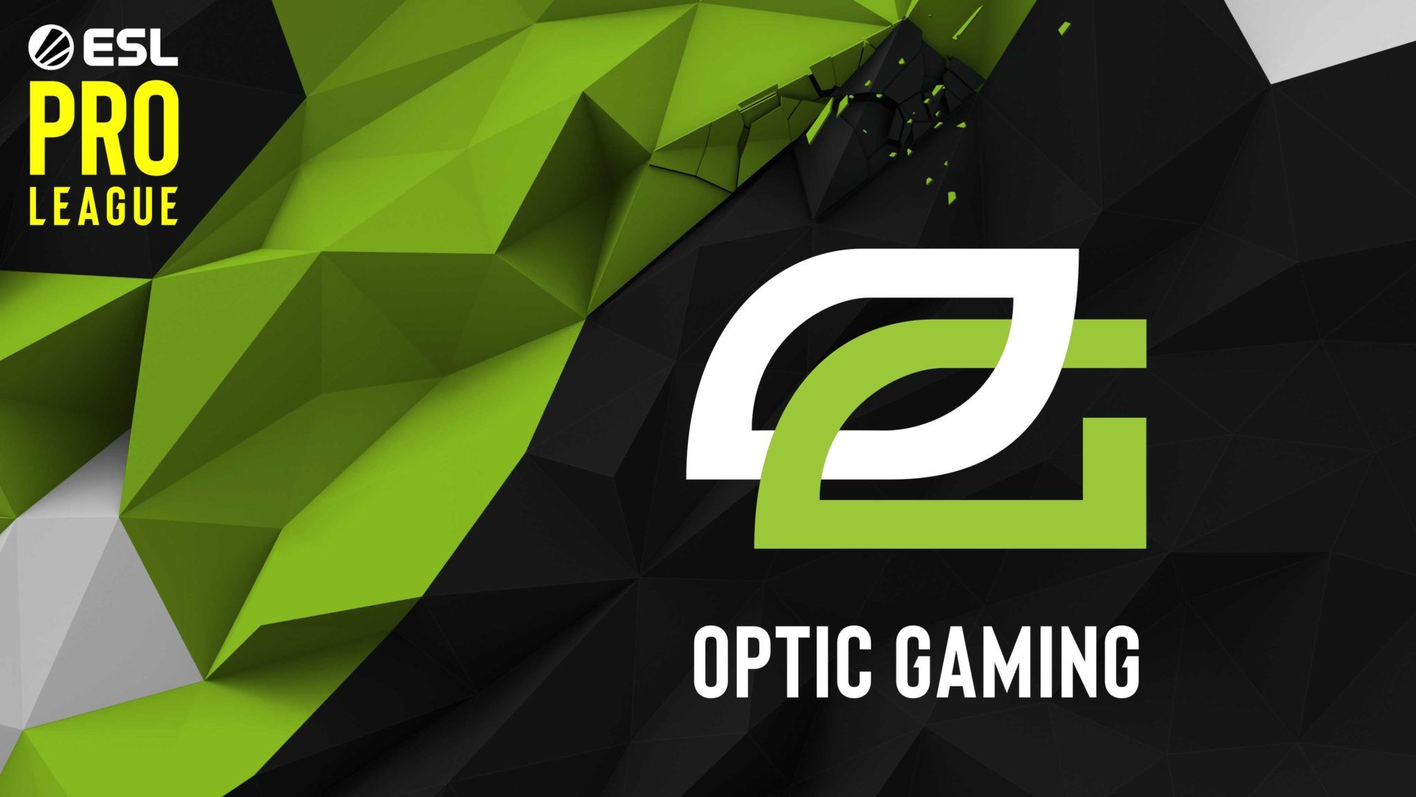 Logo OpTic Gaming verde nero, 2048x1152 alta risoluzione, Desktop