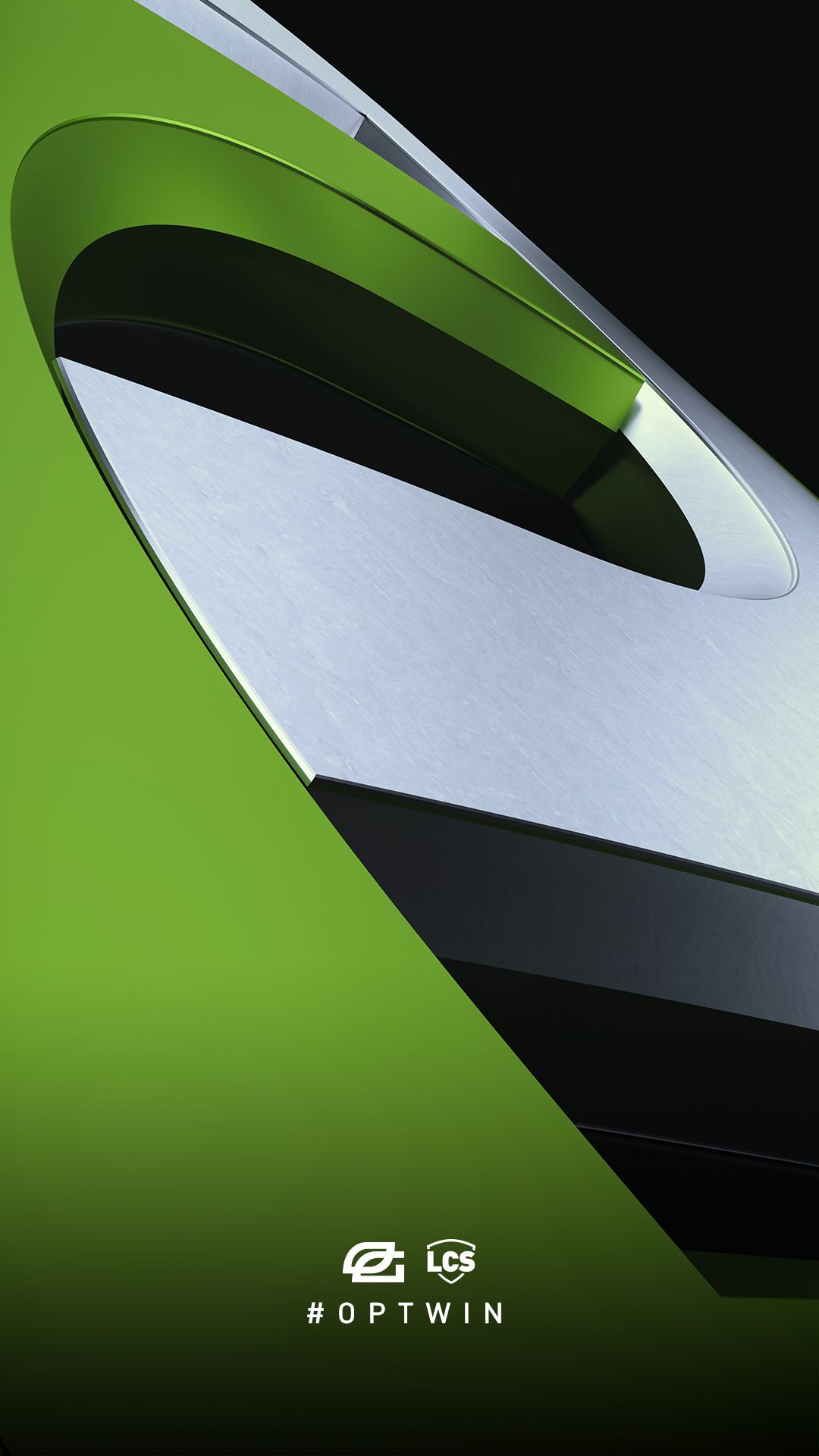 Logo OpTic Gaming verde nero, 1080x1920 Full HD Verticale, Samsung Galaxy