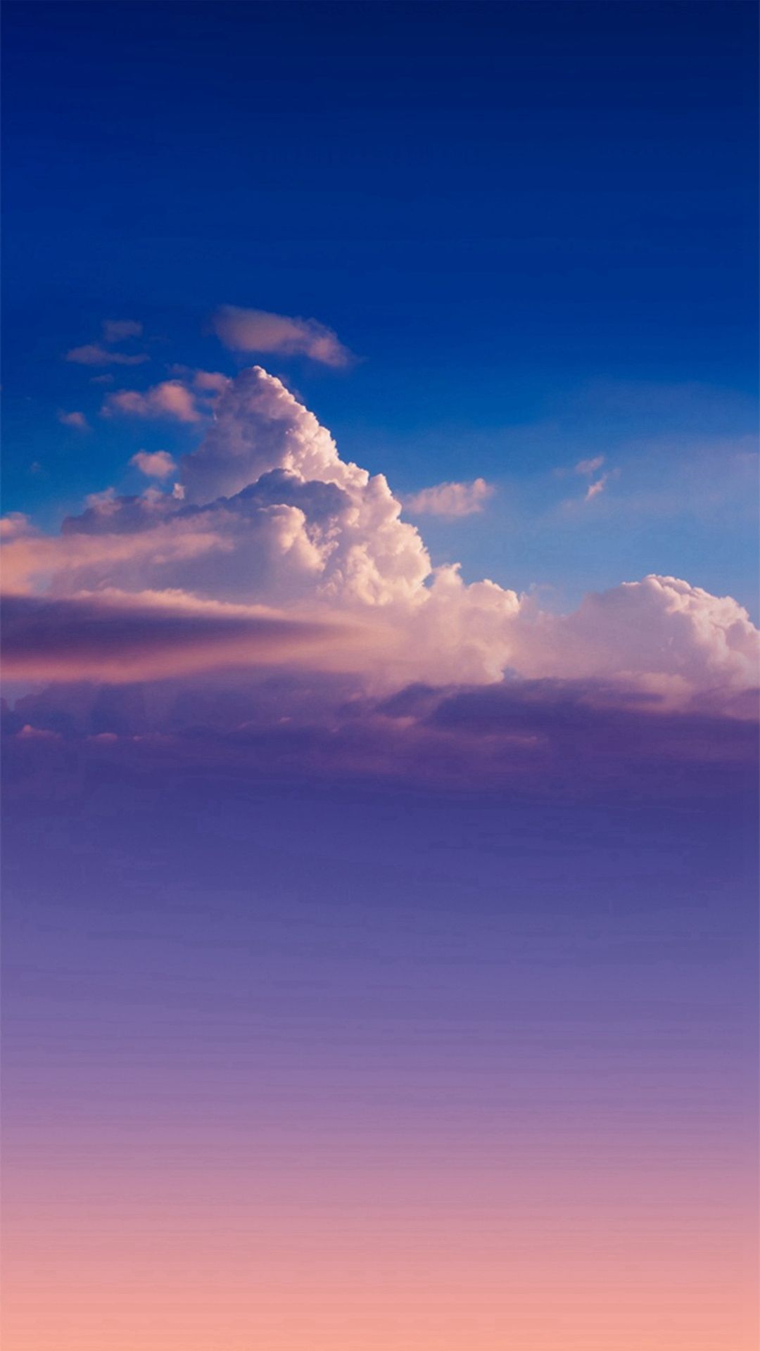 Nuvole al tramonto pastello, 1080x1920 Verticale, Mobile